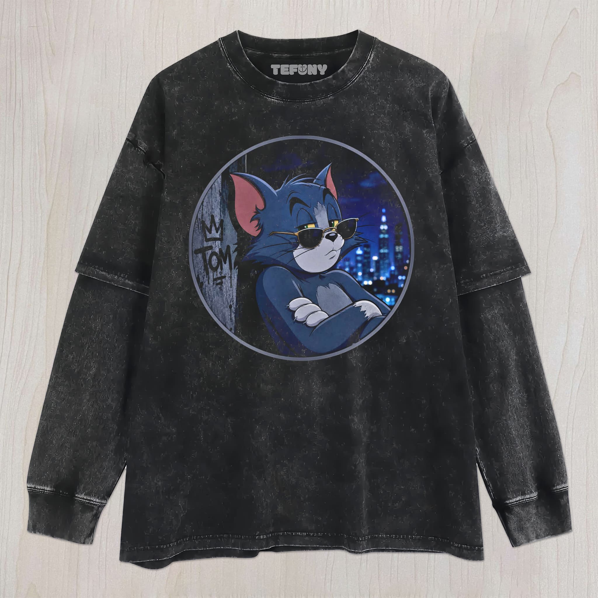CARTOON COOL CAT UNISEX TEE, TANK TOP, LAYERED LS, SWEATSHIRT & HOODIE