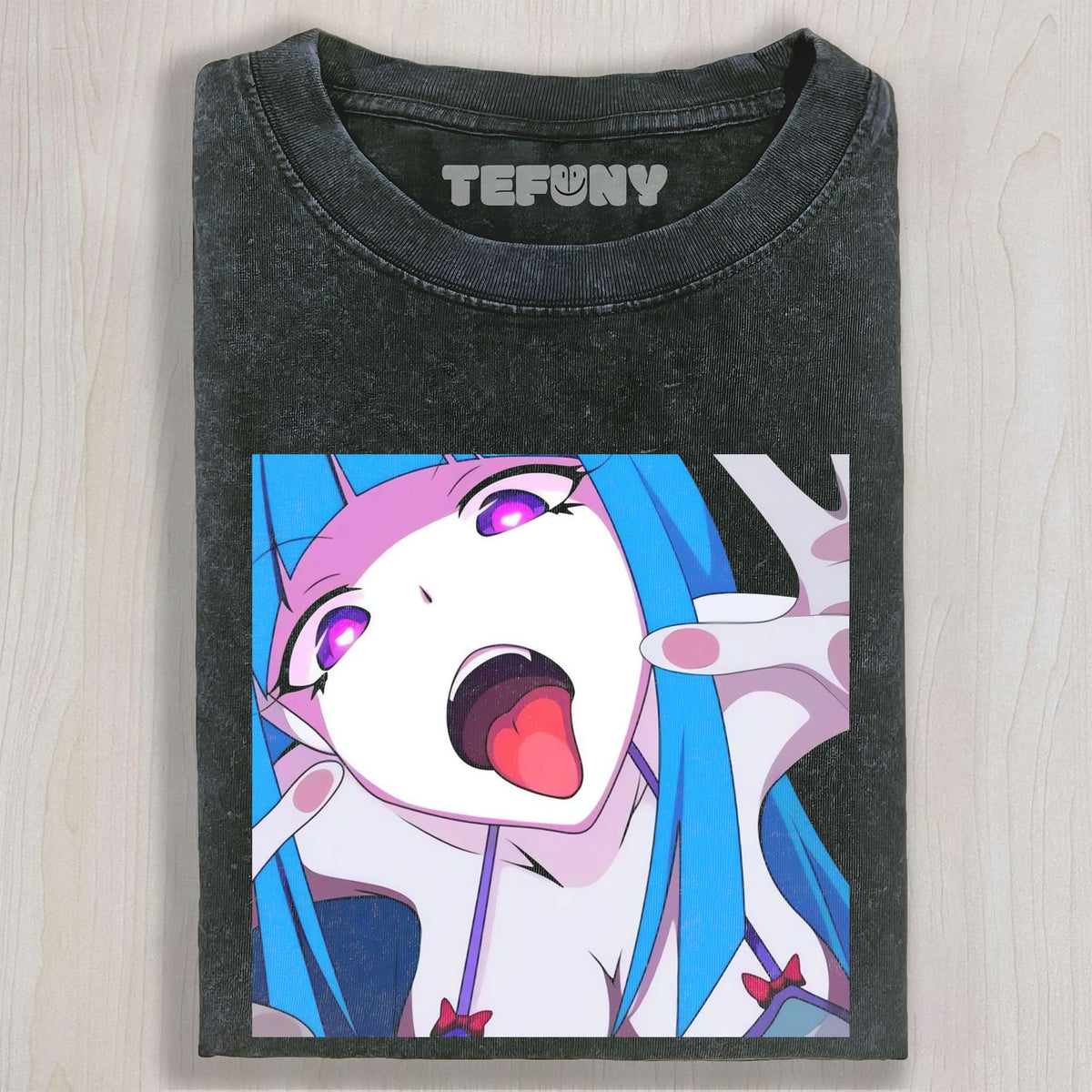 CARTOON GIRL WITH BLUE HAIR UNISEX TEE, TANK TOP, LAYERED LS, SWEATSHIRT & HOODIE
