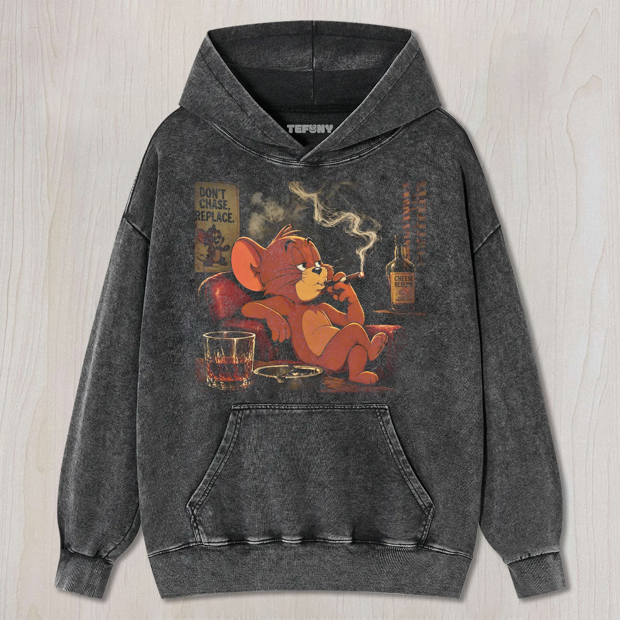 CARTOON MOUSE SMOKING UNISEX TEE, TANK TOP, LAYERED LS, SWEATSHIRT & HOODIE