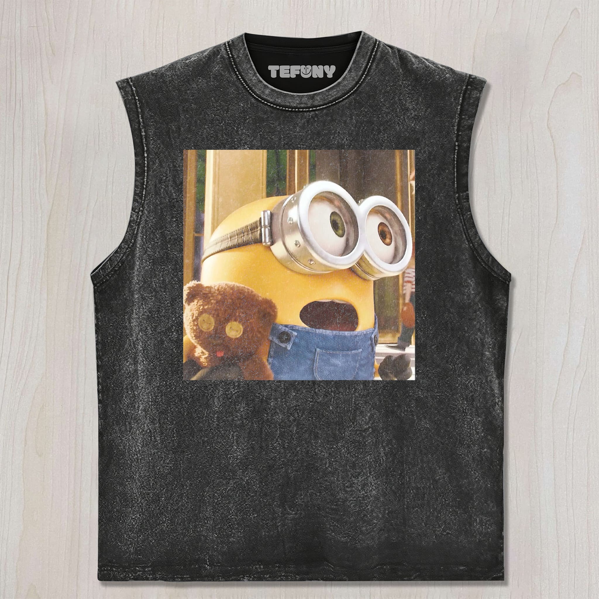 CARTOON YELLOW FIGURE UNISEX TEE, TANK TOP, LAYERED LS, SWEATSHIRT & HOODIE