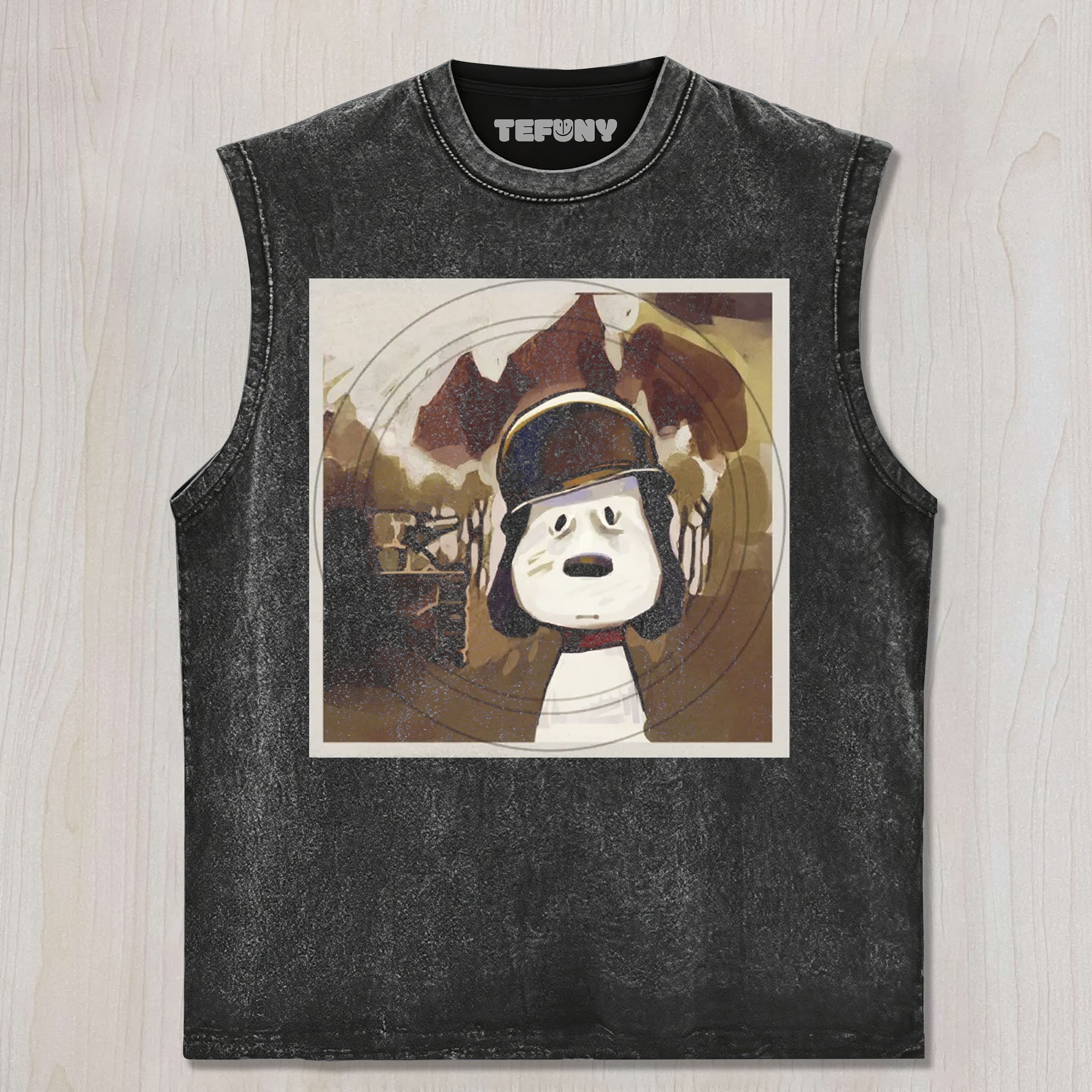 CARTOON DOG SOLDIER UNISEX TEE, TANK TOP, LAYERED LS, SWEATSHIRT & HOODIE