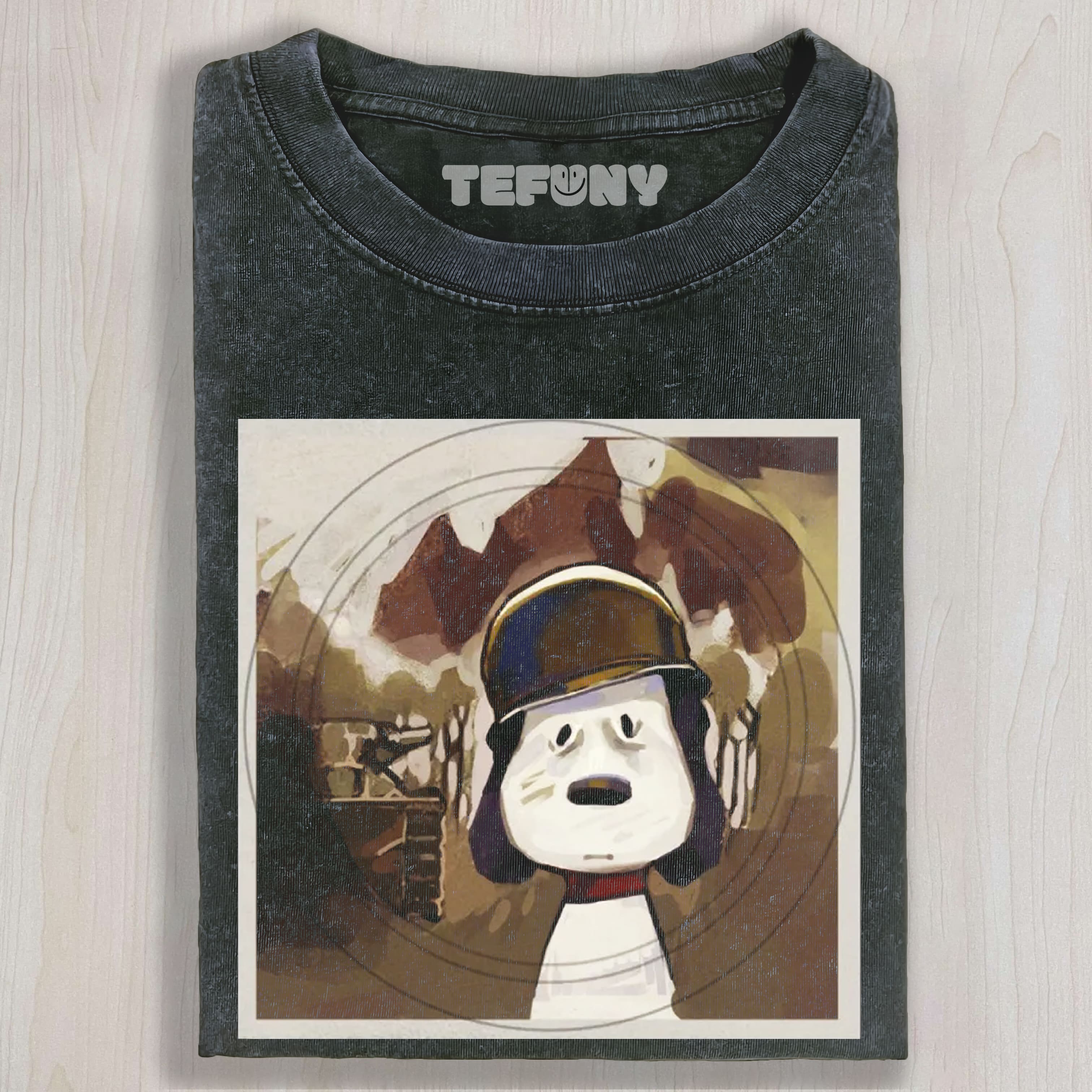 CARTOON DOG SOLDIER UNISEX TEE, TANK TOP, LAYERED LS, SWEATSHIRT & HOODIE