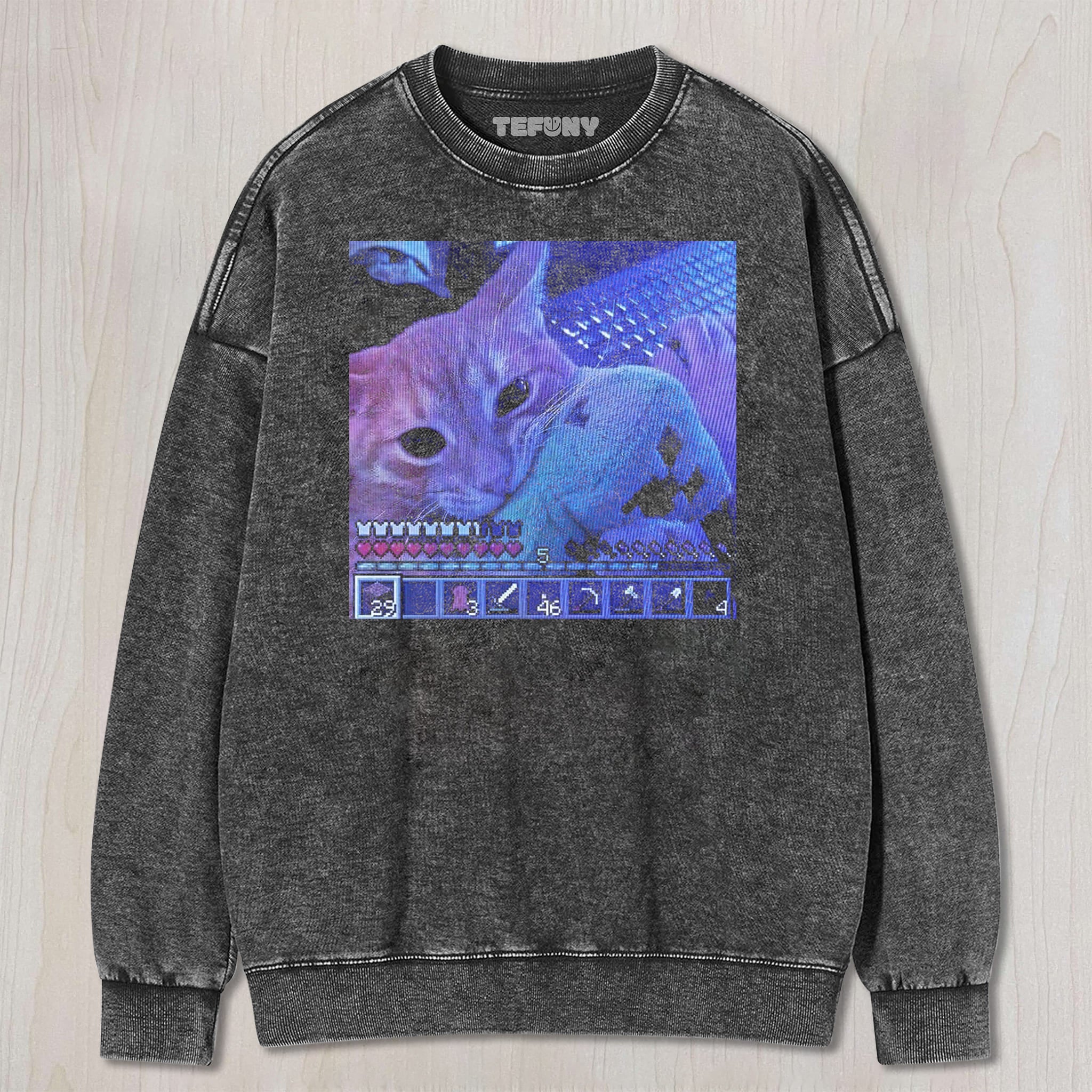 CAT AND MINECRAFT UNISEX TEE, TANK TOP, LAYERED LS, SWEATSHIRT & HOODIE