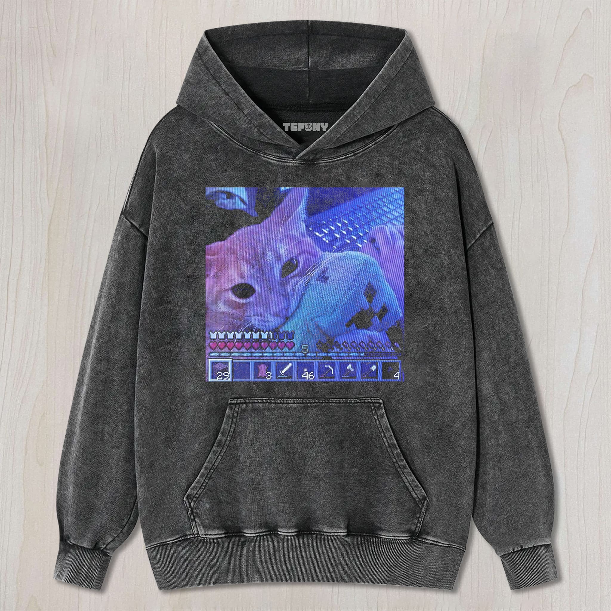 CAT AND MINECRAFT UNISEX TEE, TANK TOP, LAYERED LS, SWEATSHIRT & HOODIE