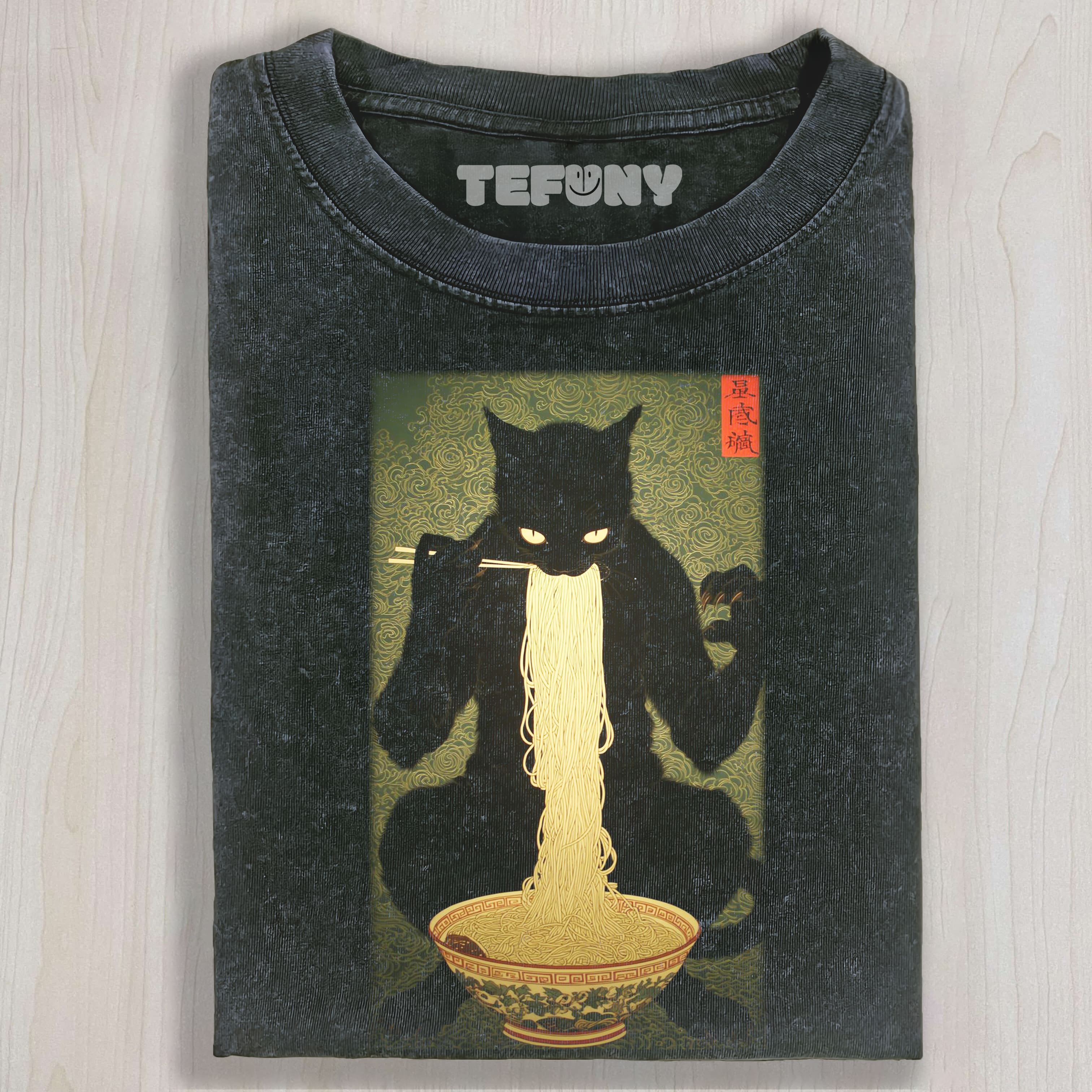 CAT EATING RAMEN TEE & SWEAT & HOOD