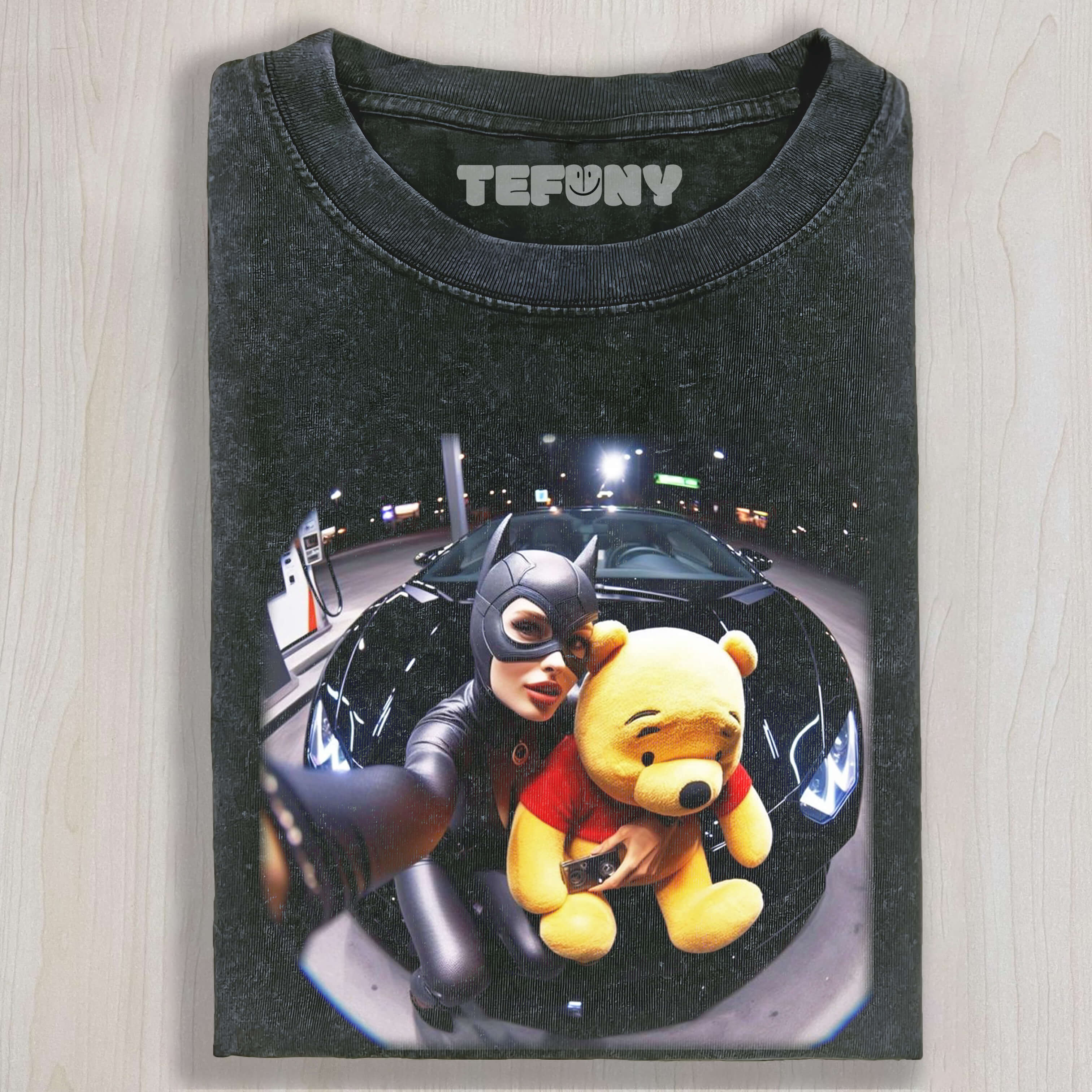 CATWOMAN AND WINNIE THE POOH TEE & SWEAT & HOOD
