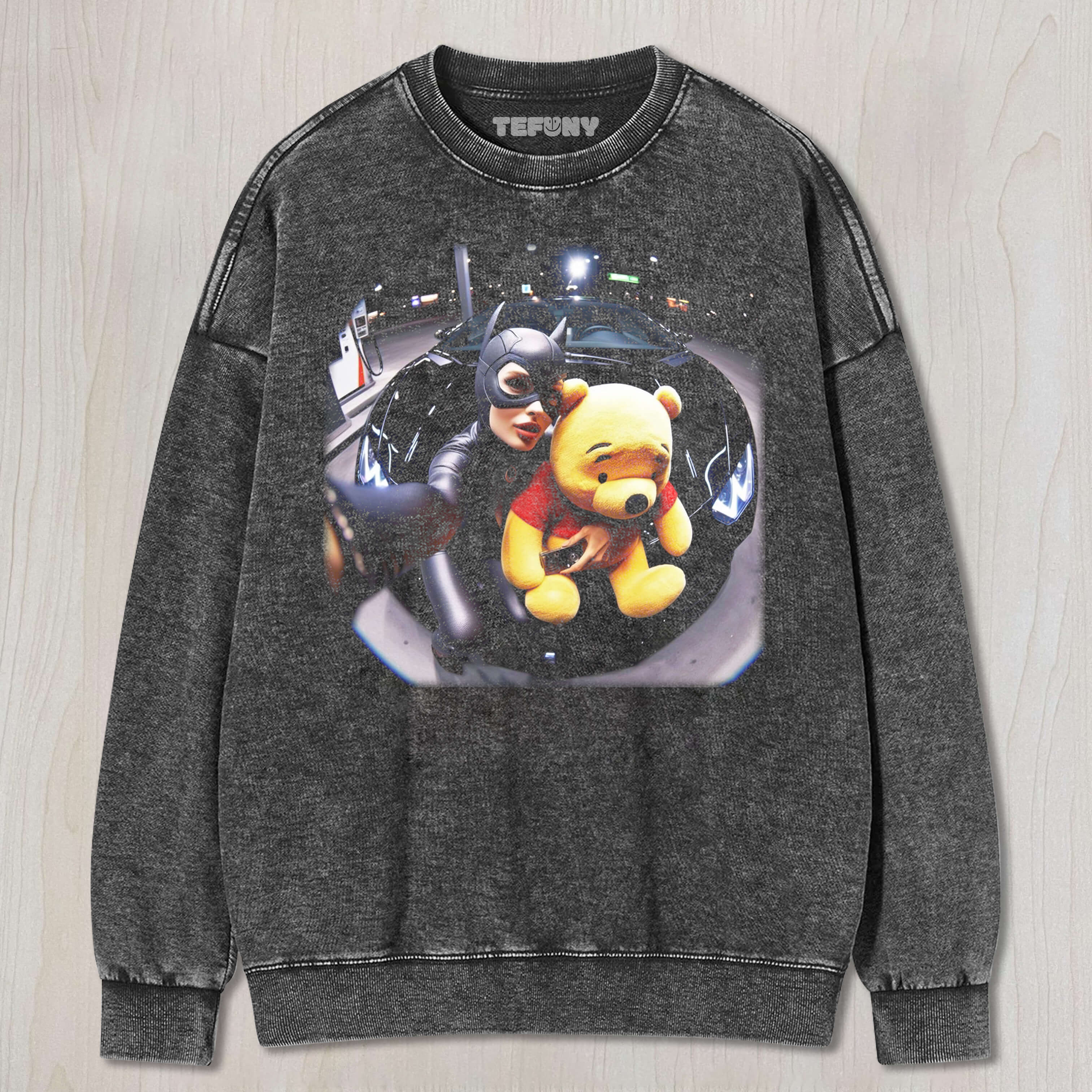 CATWOMAN AND WINNIE THE POOH TEE & SWEAT & HOOD