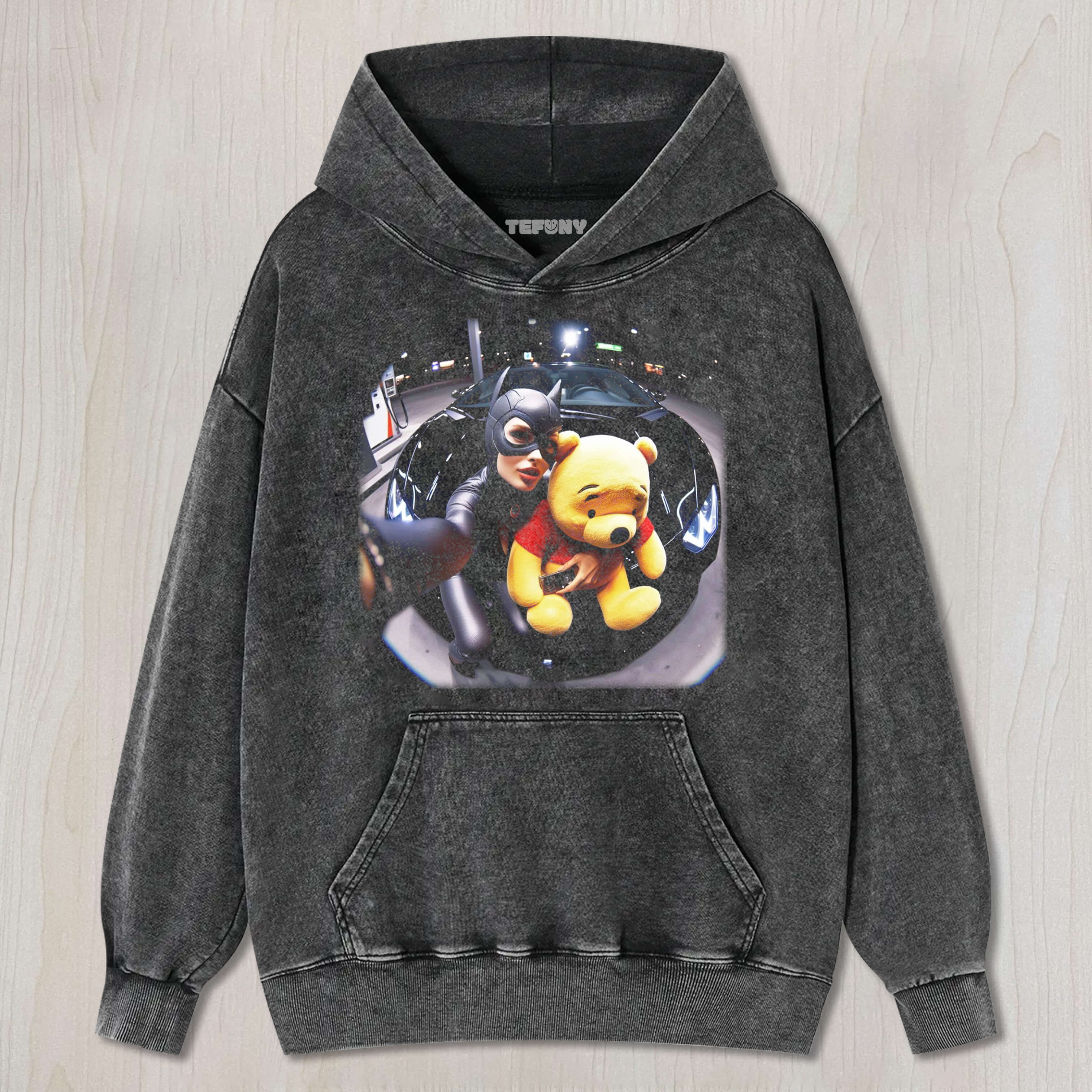 CATWOMAN AND WINNIE THE POOH TEE & SWEAT & HOOD