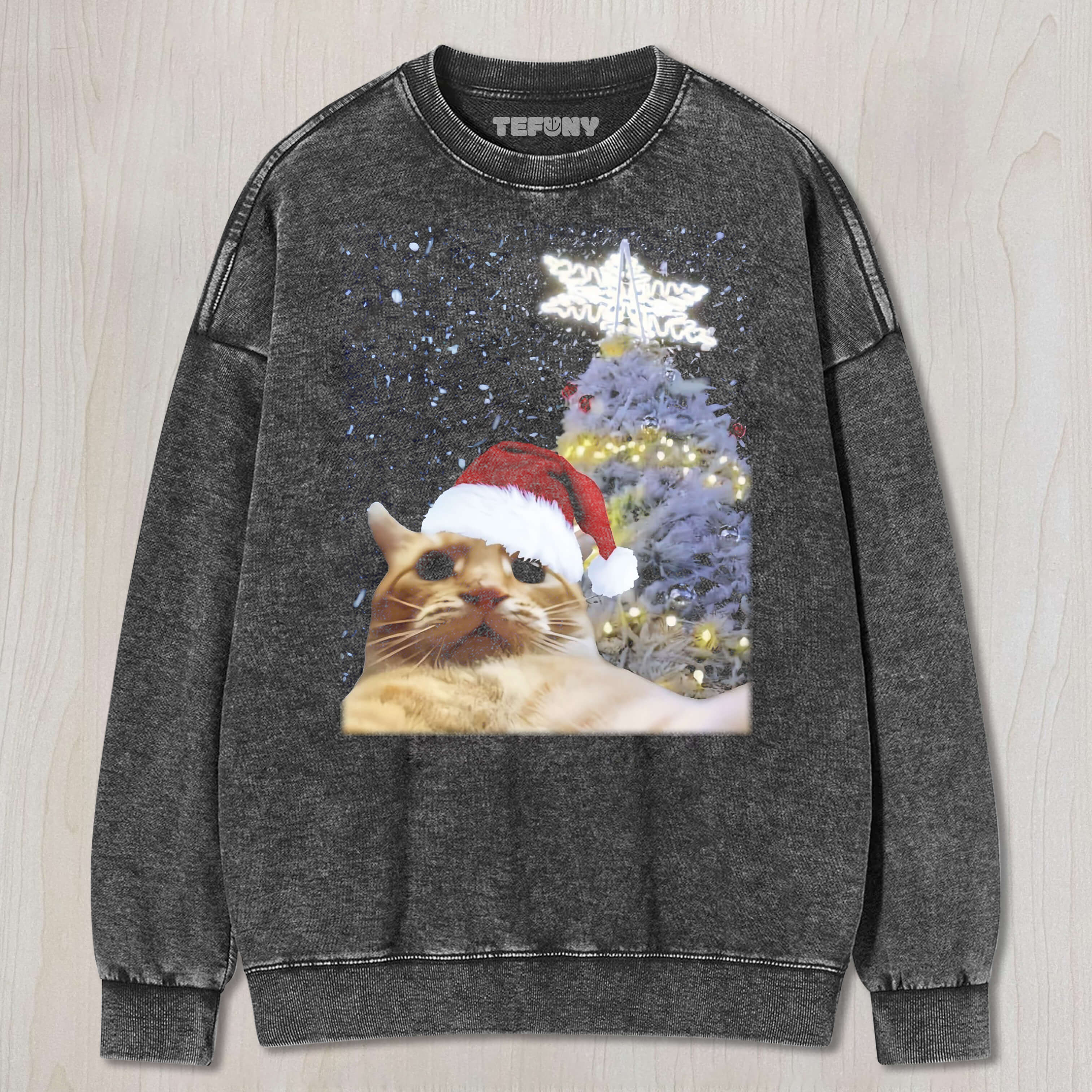 CAT CHRISTMAS TEE & SWEAT & HOOD