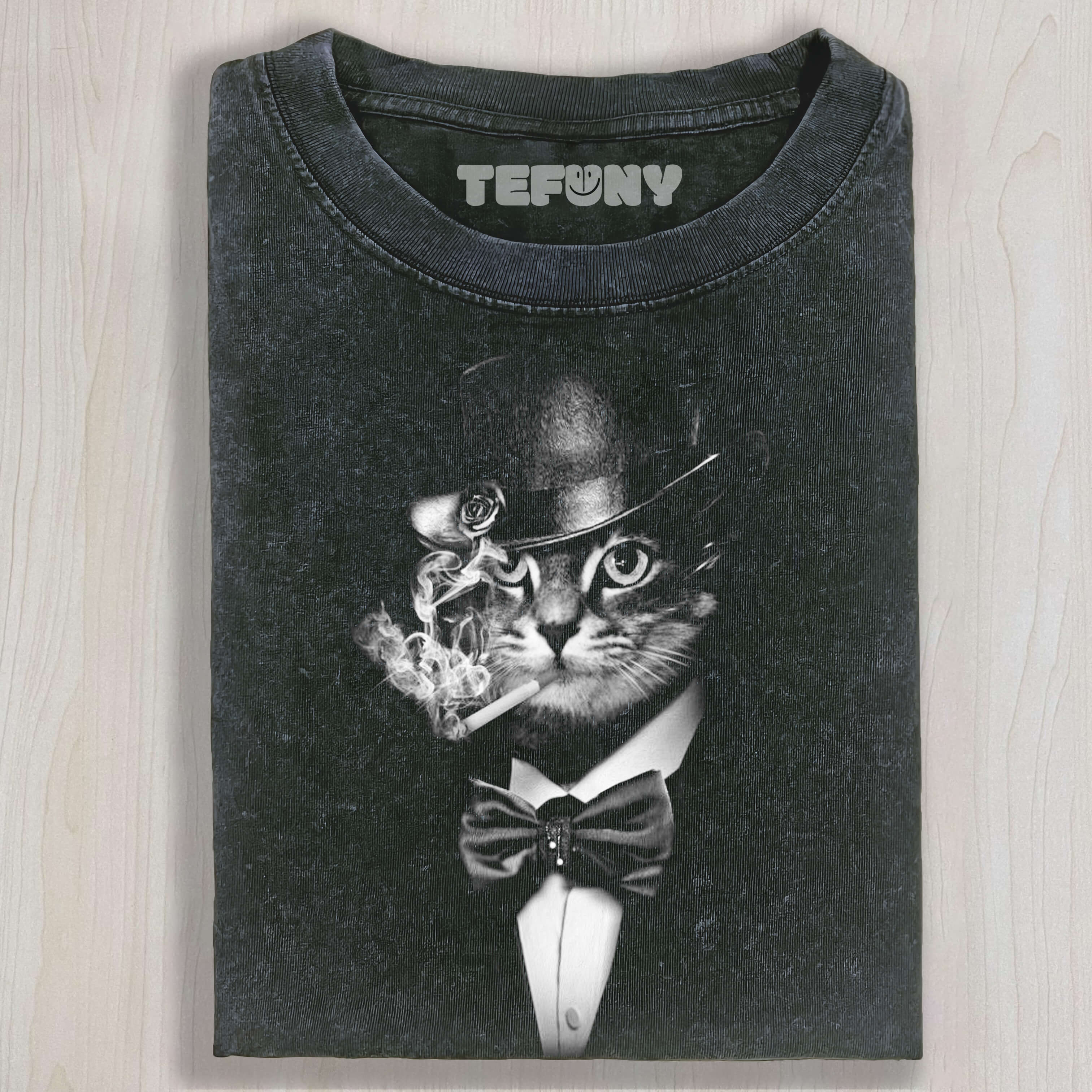 CAT IN A SUIT T-SHIRT