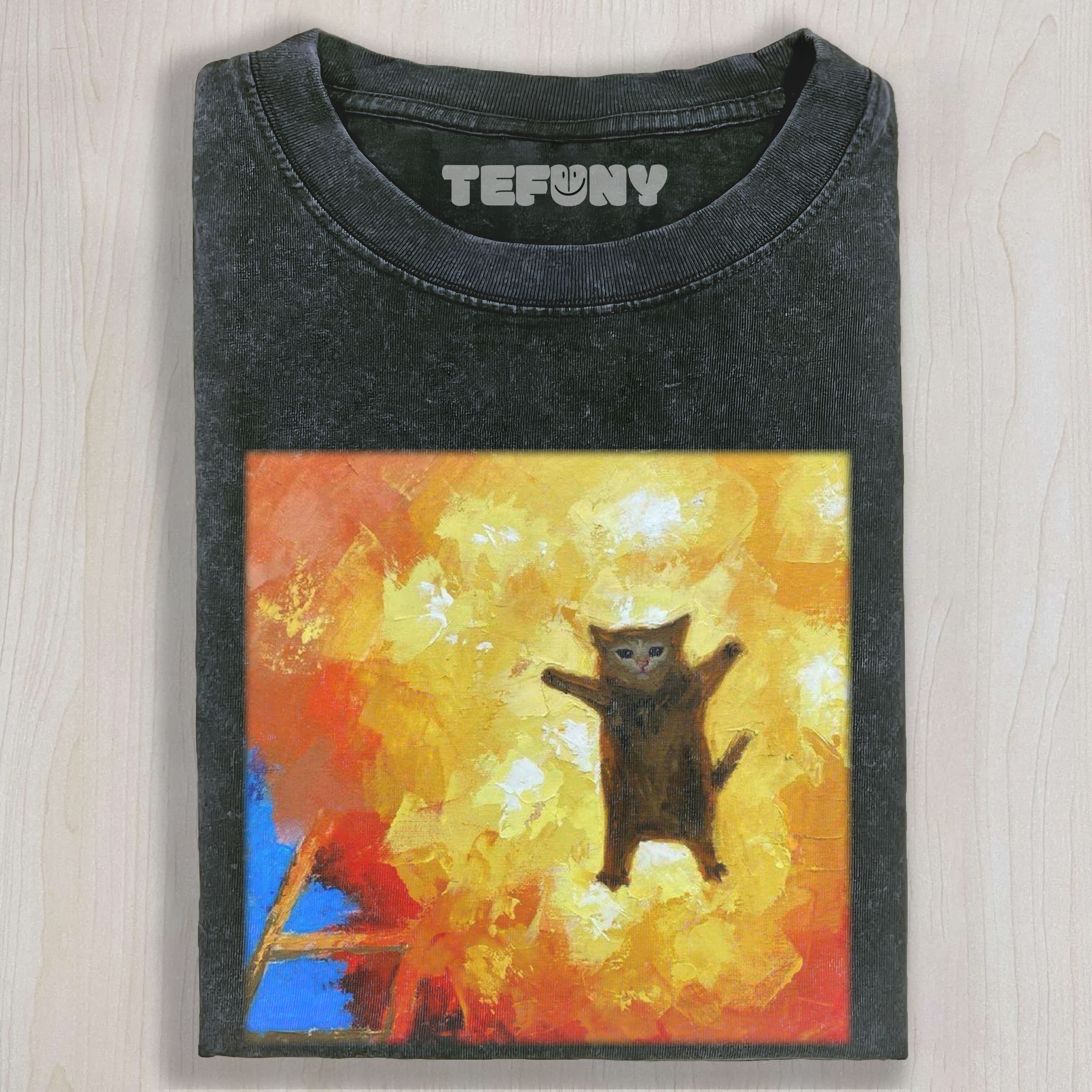 CAT MEME (PAINTING) TEE & SWEAT & HOOD