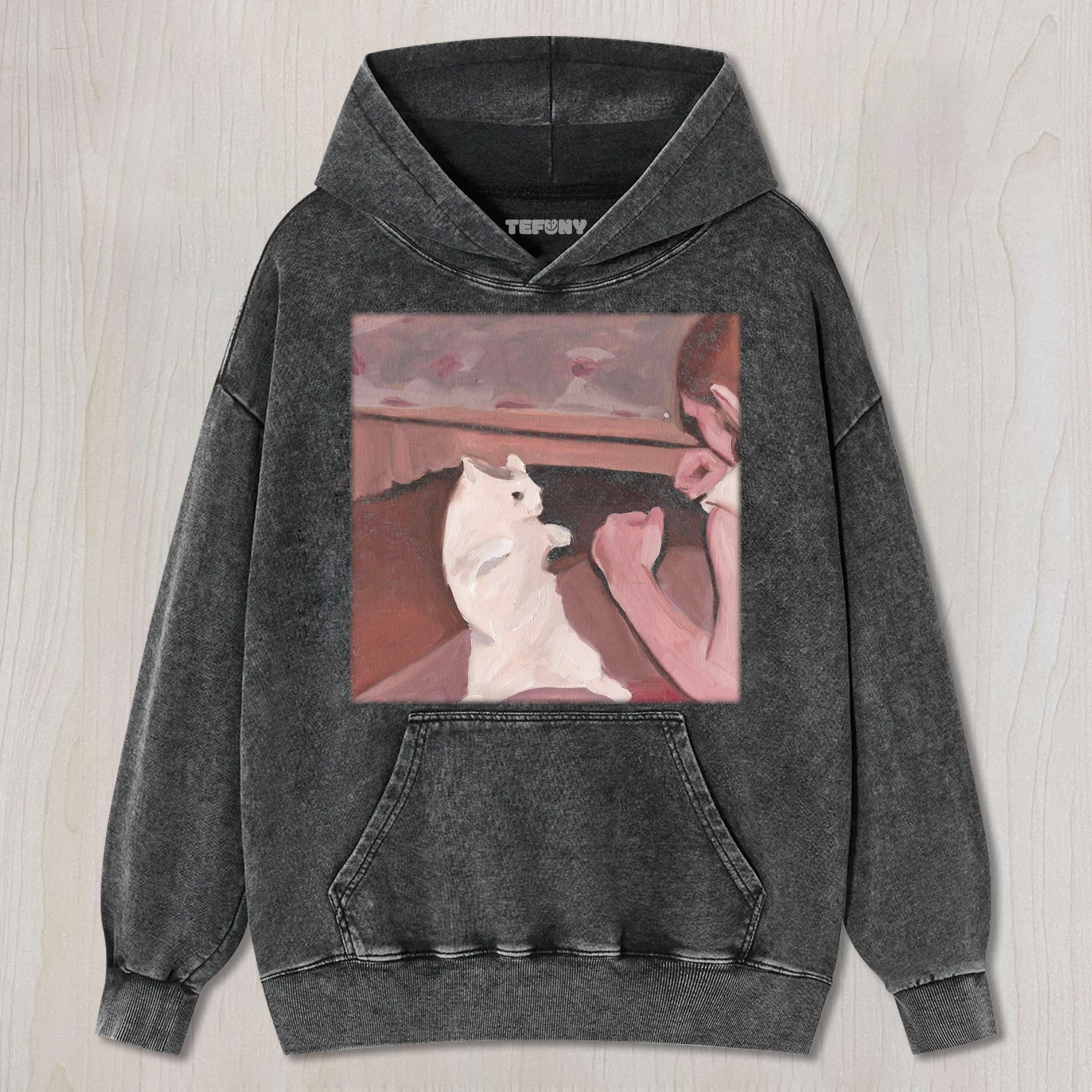 CAT MEME (PAINTING) V10 TEE & SWEAT & HOOD