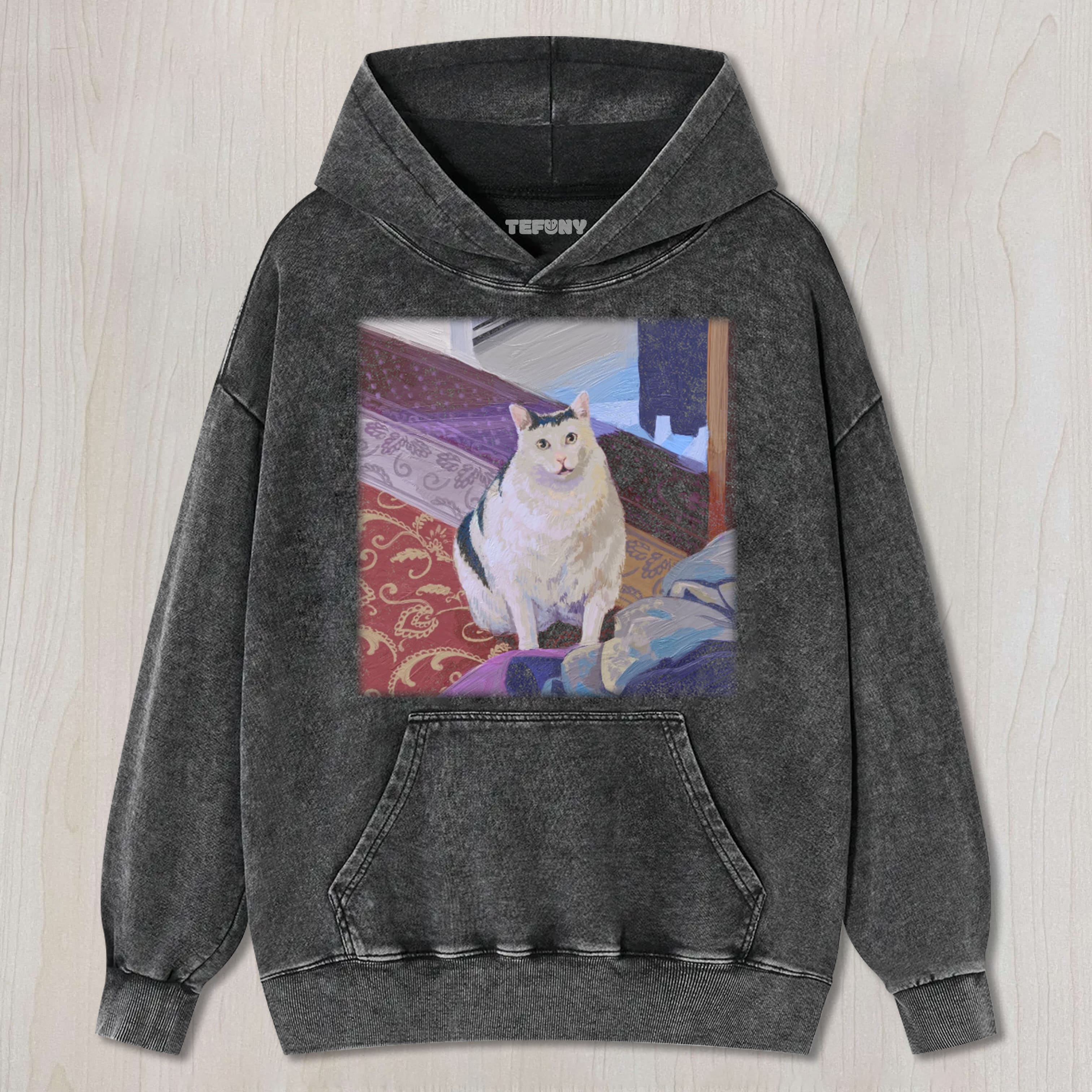 CAT MEME (PAINTING) V1 TEE & SWEAT & HOOD