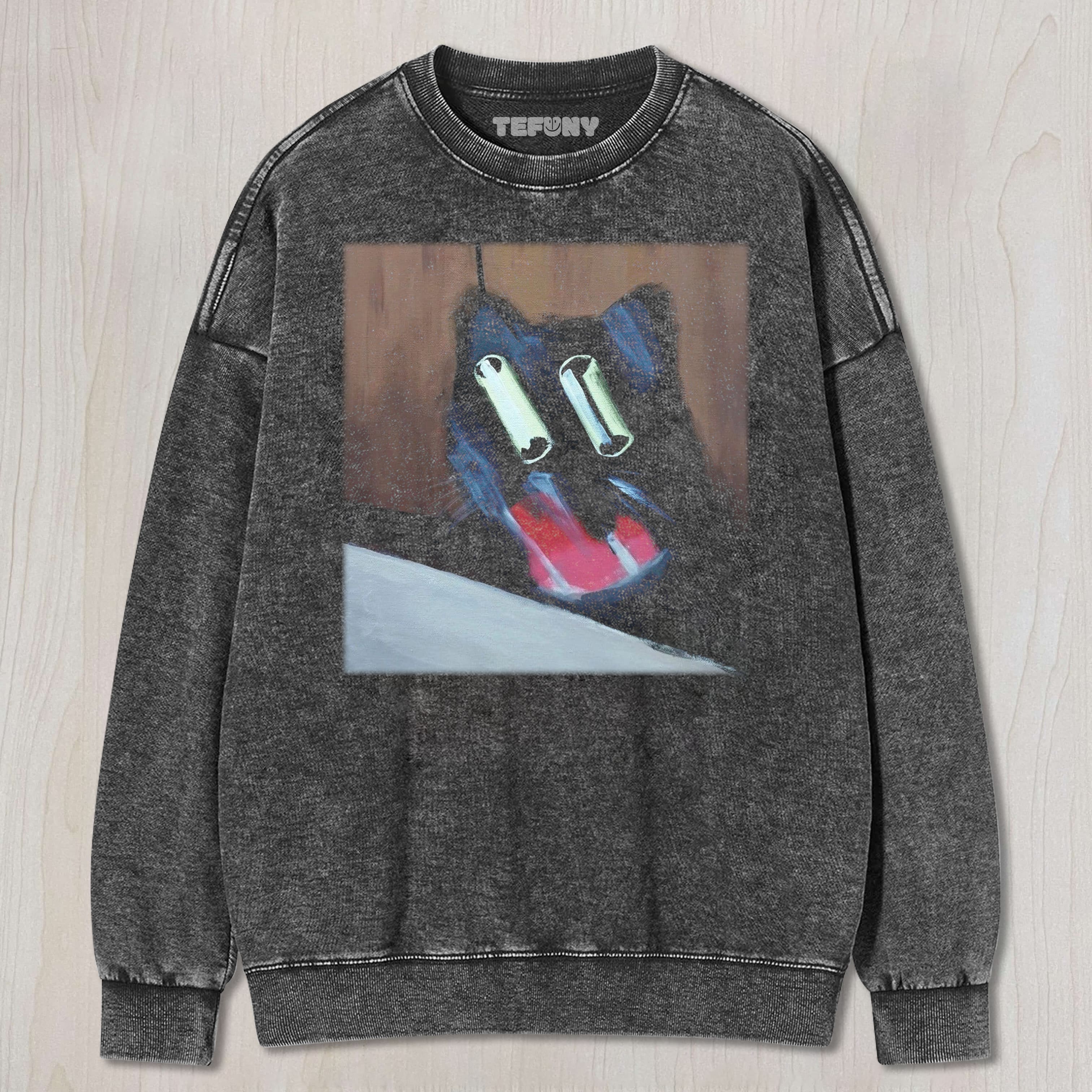 CAT MEME (PAINTING) V2 TEE & SWEAT & HOOD