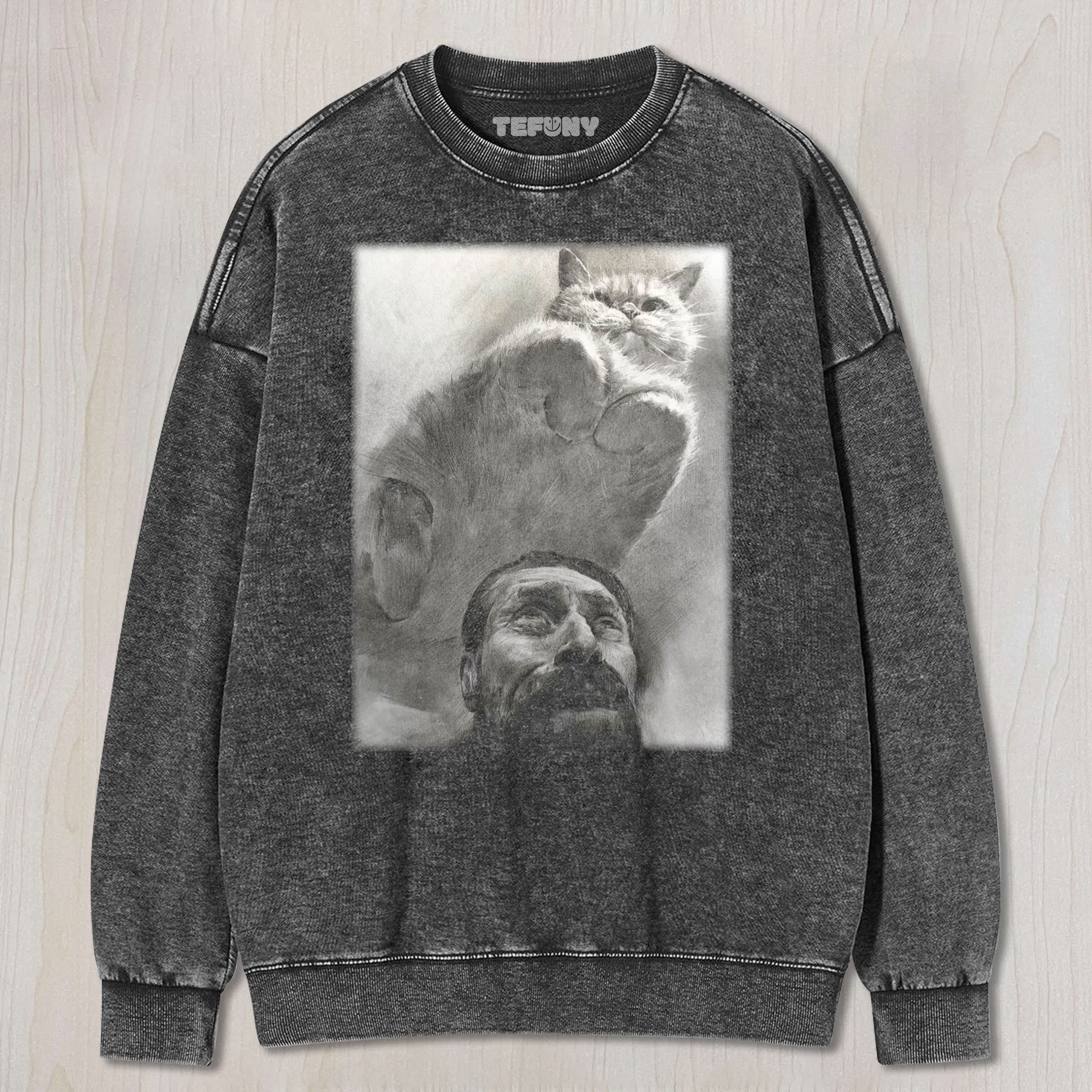 CAT MEME (PAINTING) V7 TEE & SWEAT & HOOD