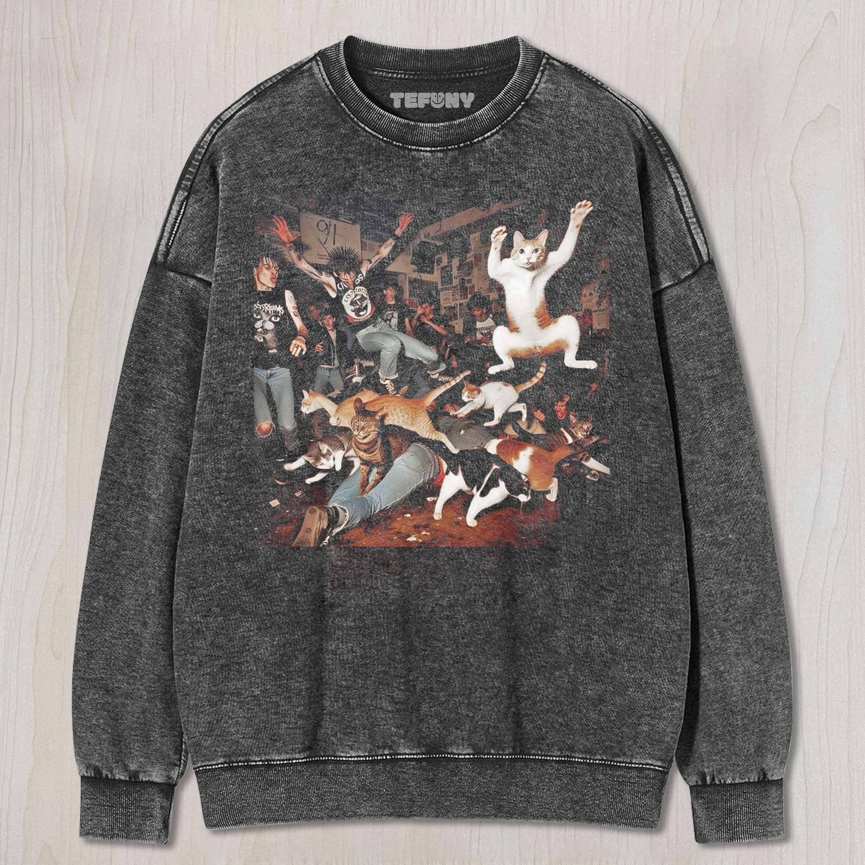 CHAOTIC CAT PARTY TEE & SWEAT & HOOD