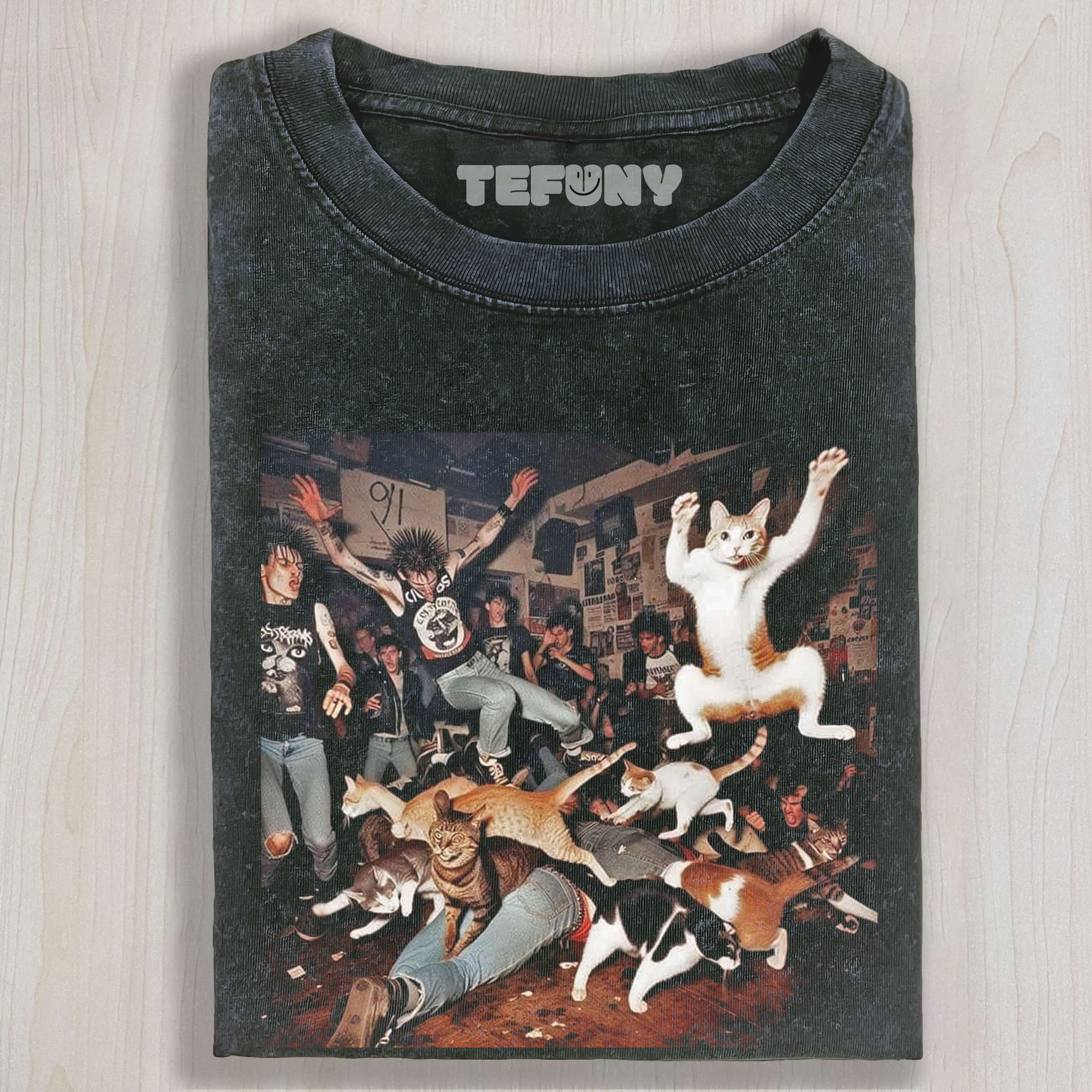 CHAOTIC CAT PARTY TEE & SWEAT & HOOD