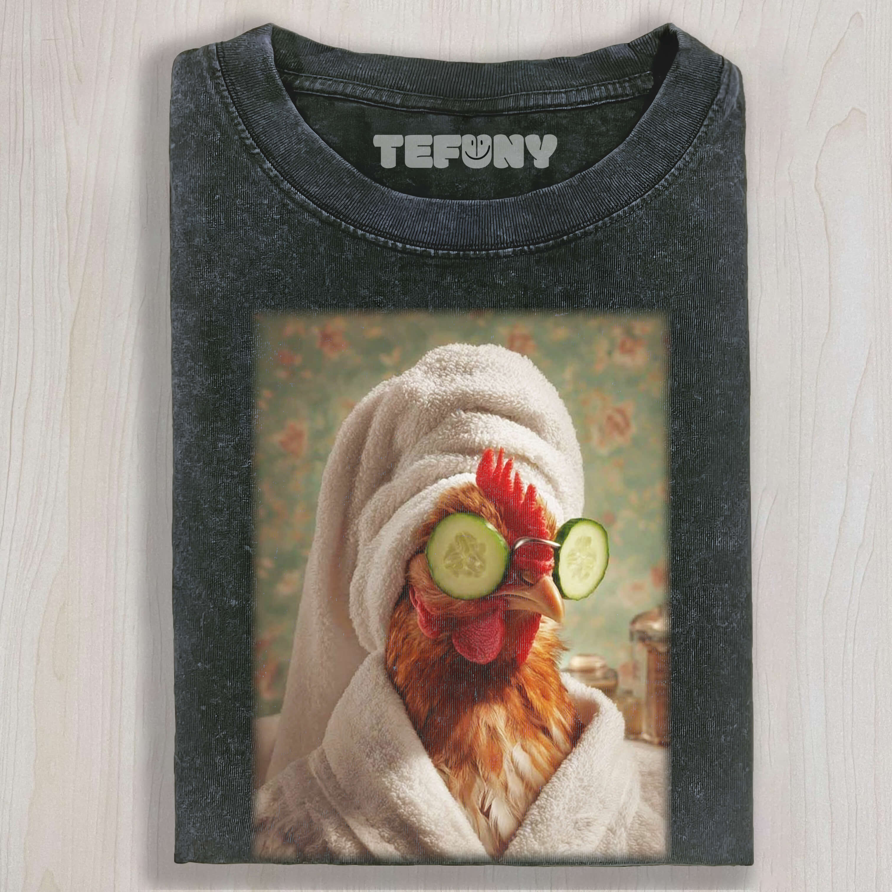 CHICKENS AFTER BATHING T-SHIRT