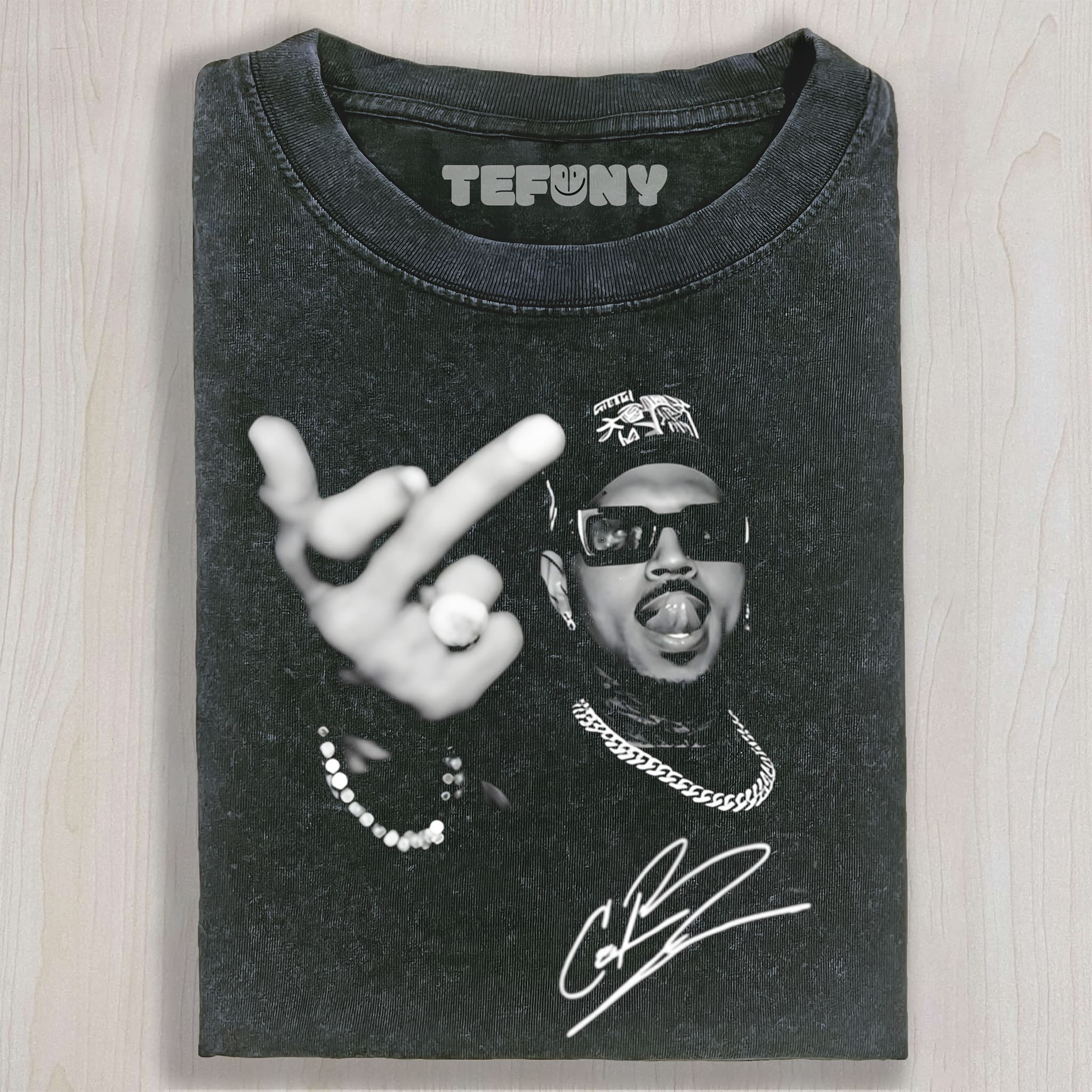 CHRIS BROWN-MIDDLE FINGER UNISEX TEE, TANK TOP, LAYERED LS, SWEATSHIRT & HOODIE