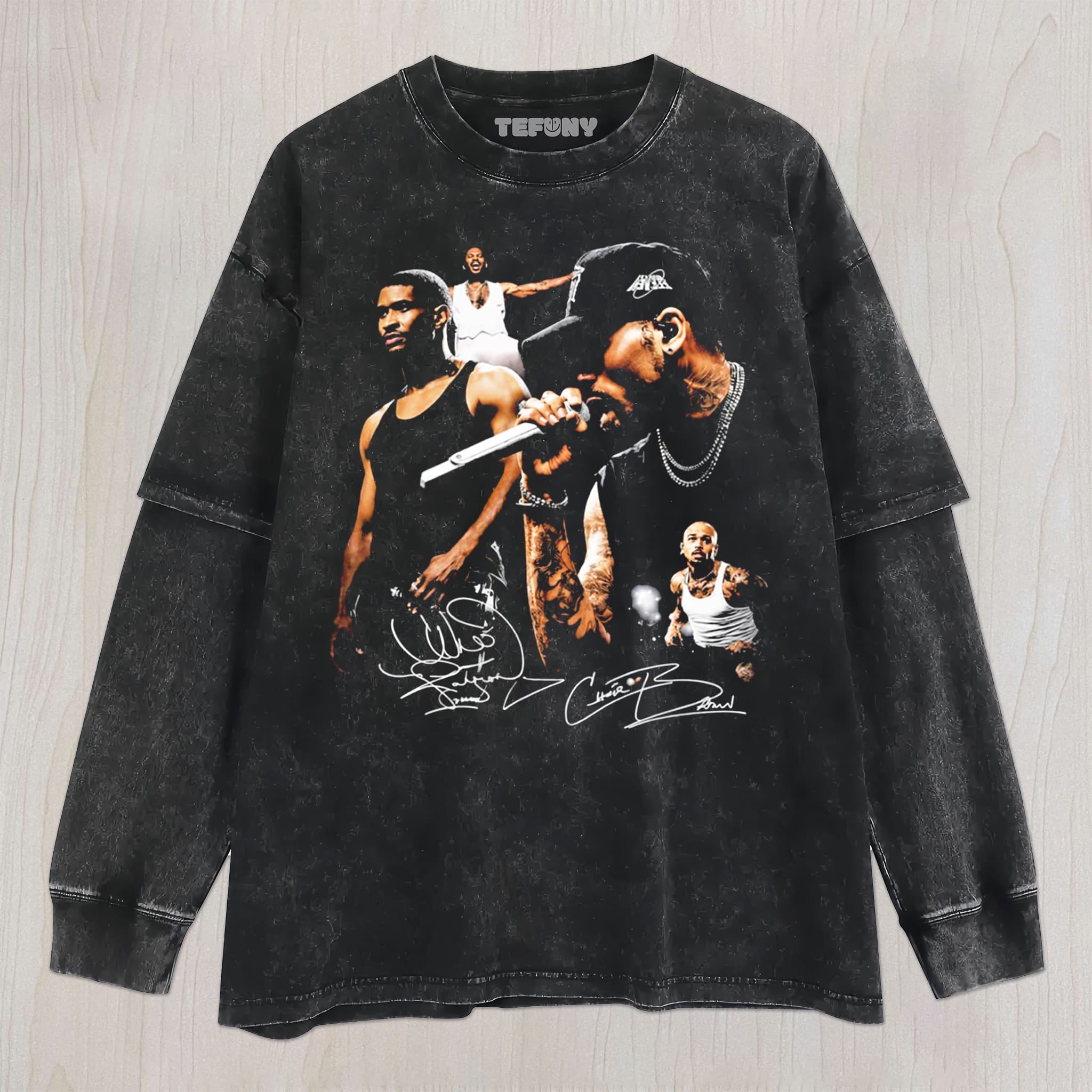 CHRIS BROWN & USHER RAYMOND V4 UNISEX TEE, TANK TOP, LAYERED LS, SWEATSHIRT & HOODIE