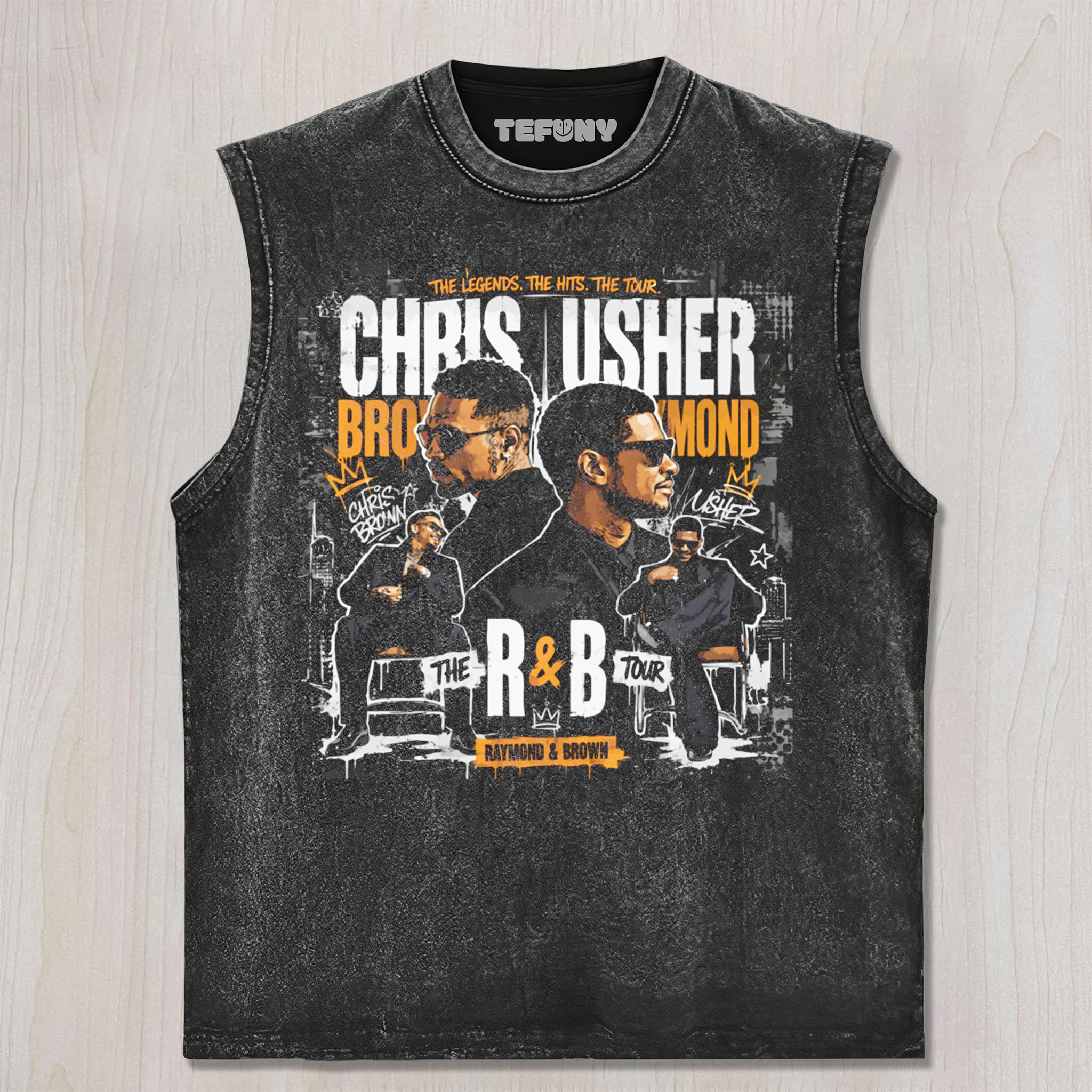CHRIS BROWN & USHER RAYMOND V6 UNISEX TEE, TANK TOP, LAYERED LS, SWEATSHIRT & HOODIE