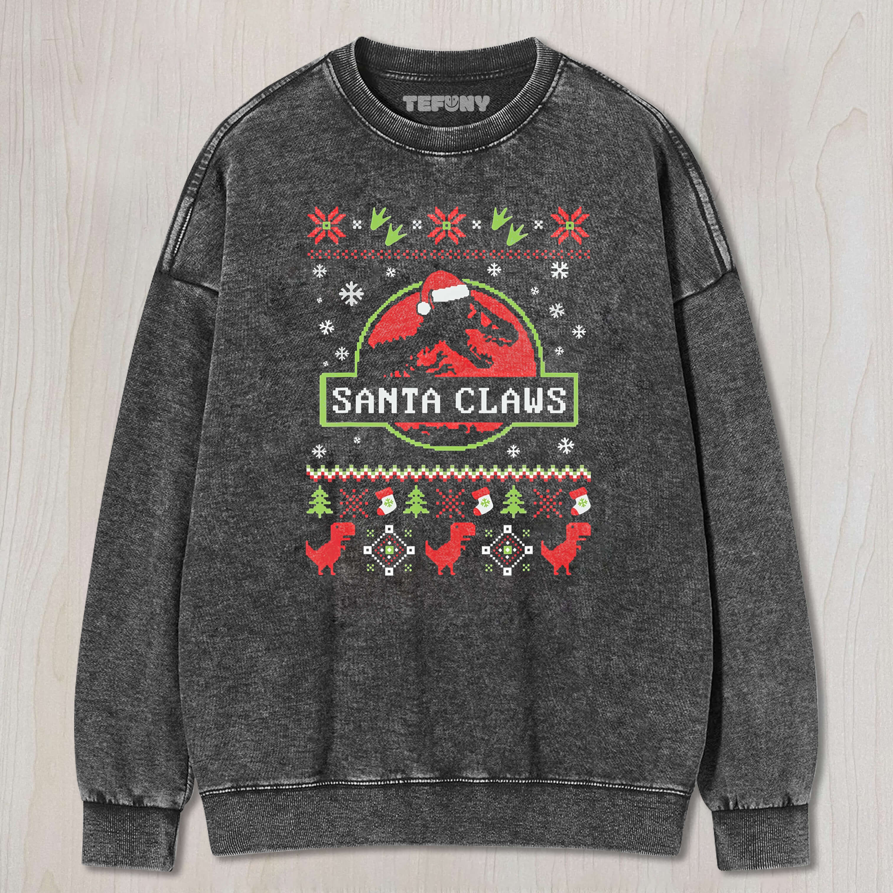 CHRISTMAS DINOSAUR TEE & SWEAT & HOOD