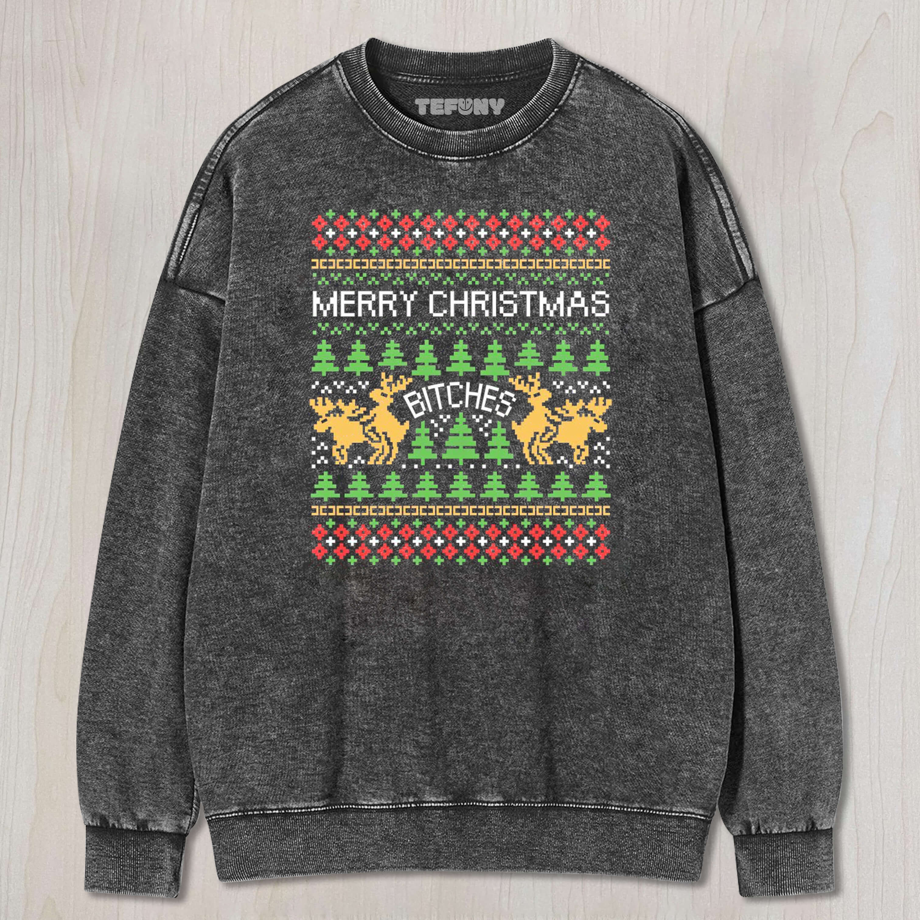 CHRISTMAS FUN REINDEER TEE & SWEAT & HOOD