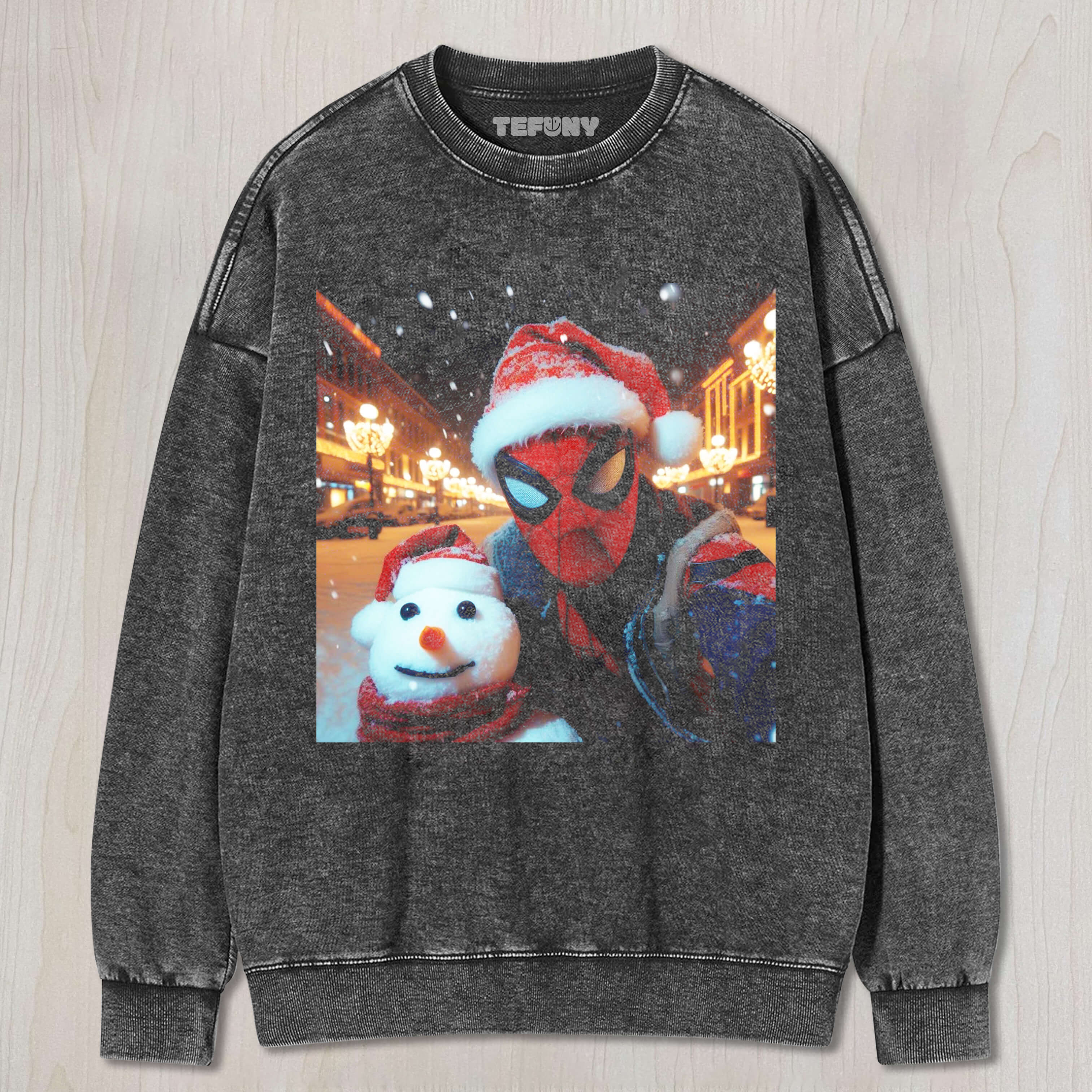 CHRISTMAS SPIDER-MAN AND SNOWMAN T-SHIRT & LONG SLEEVES & HOODIES