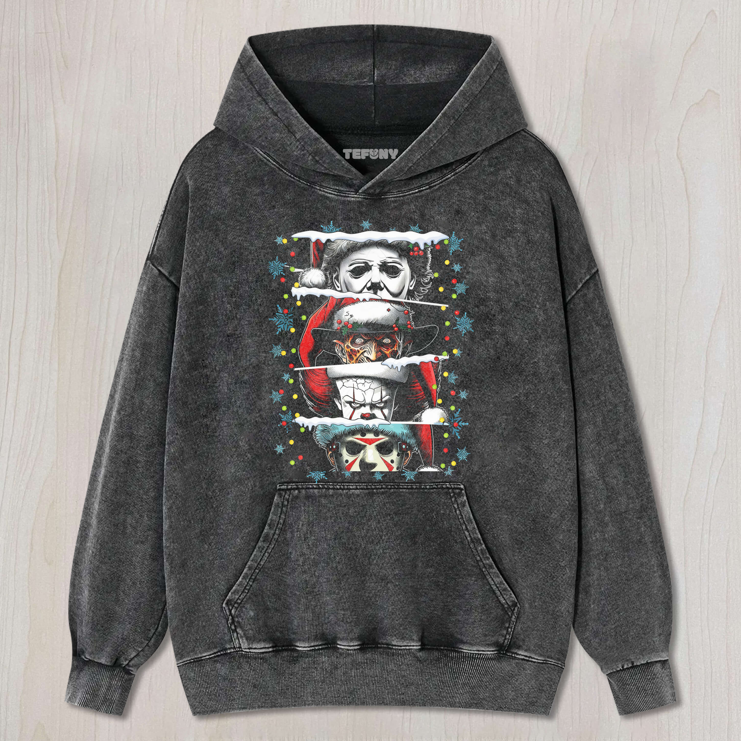 CLASSIC HORROR CHARACTER PUZZLE - CHRISTMAS TEE & SWEAT & HOOD