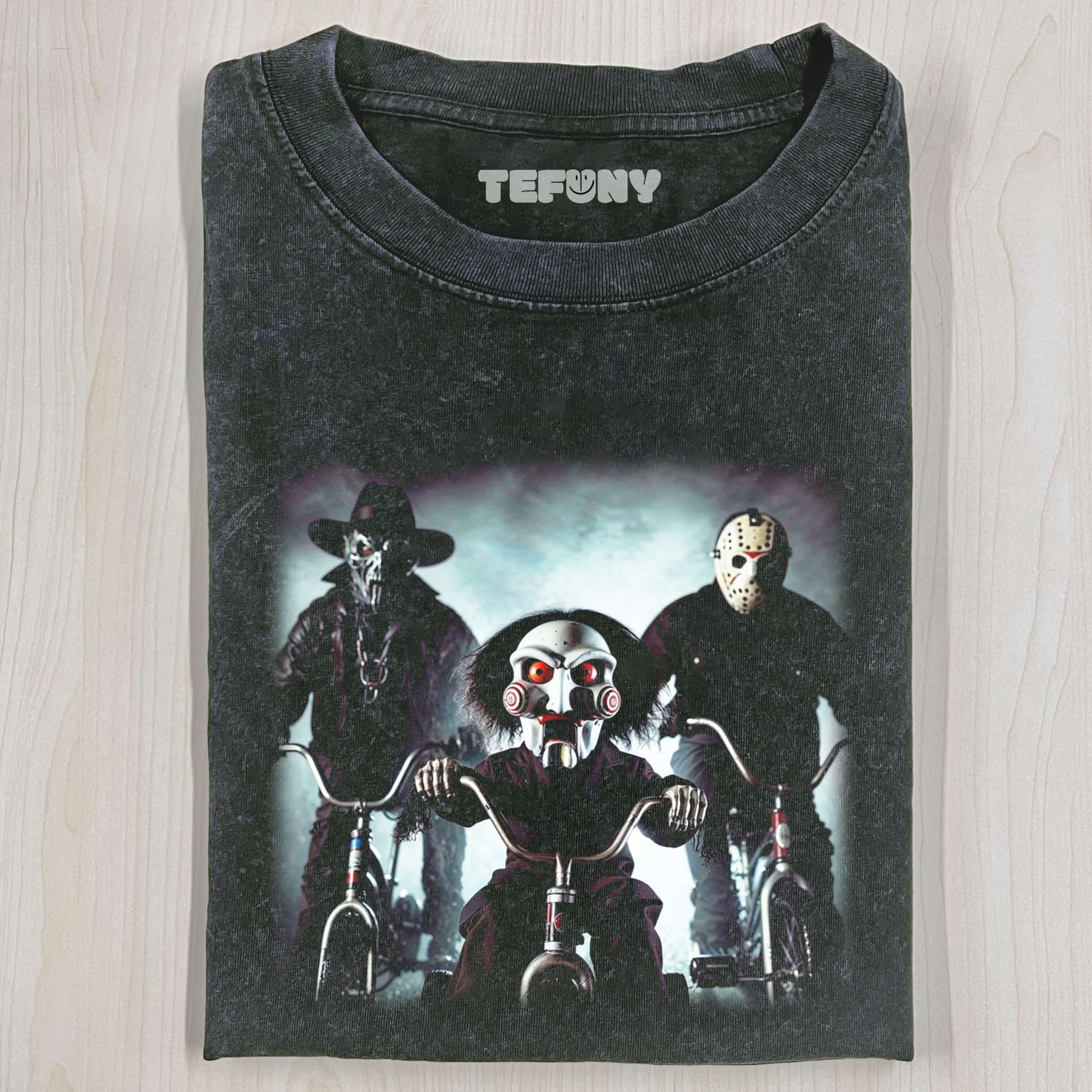 CLOWNS RIDING BICYCLES T-SHIRT