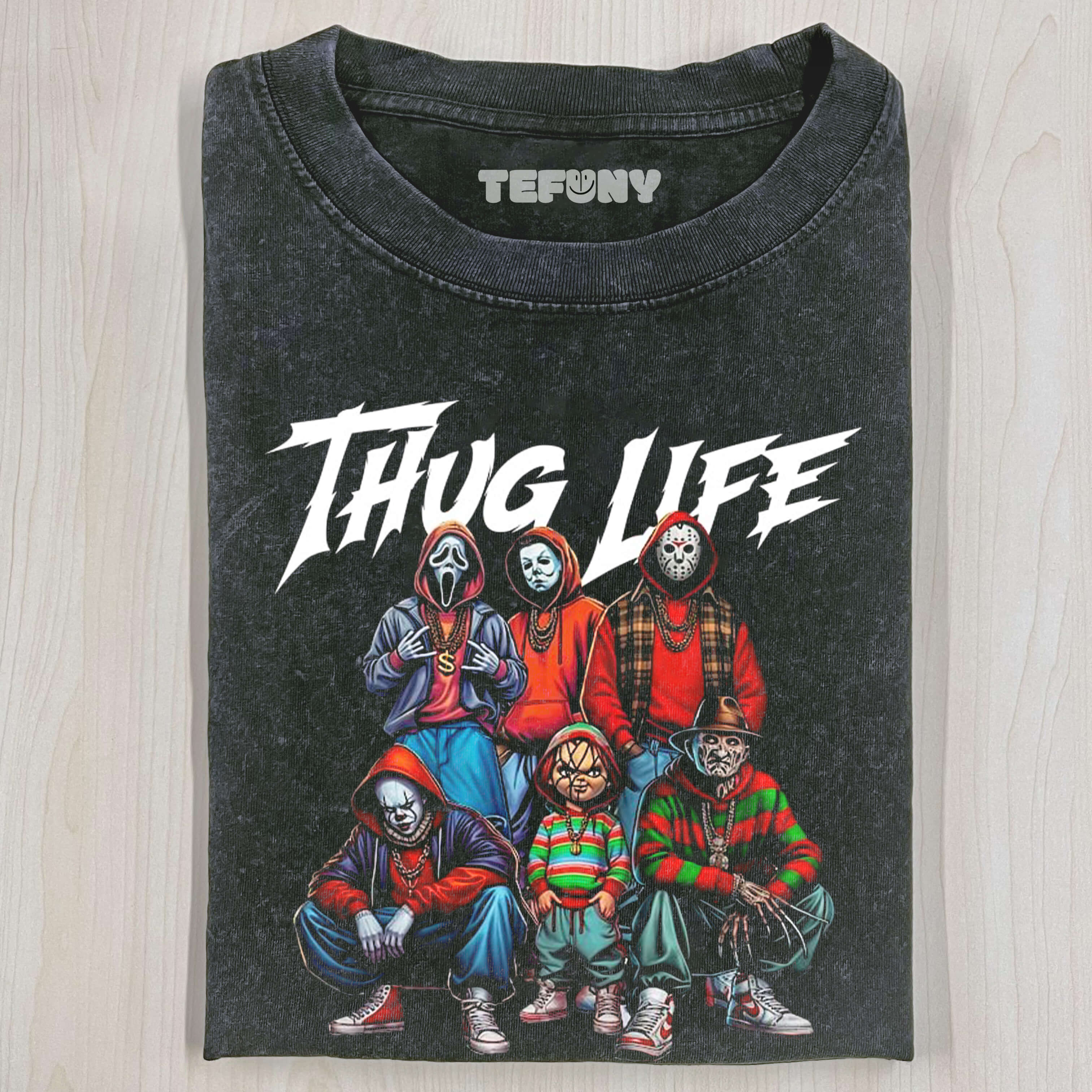 CLOWN & GHOST FACE T-SHIRT