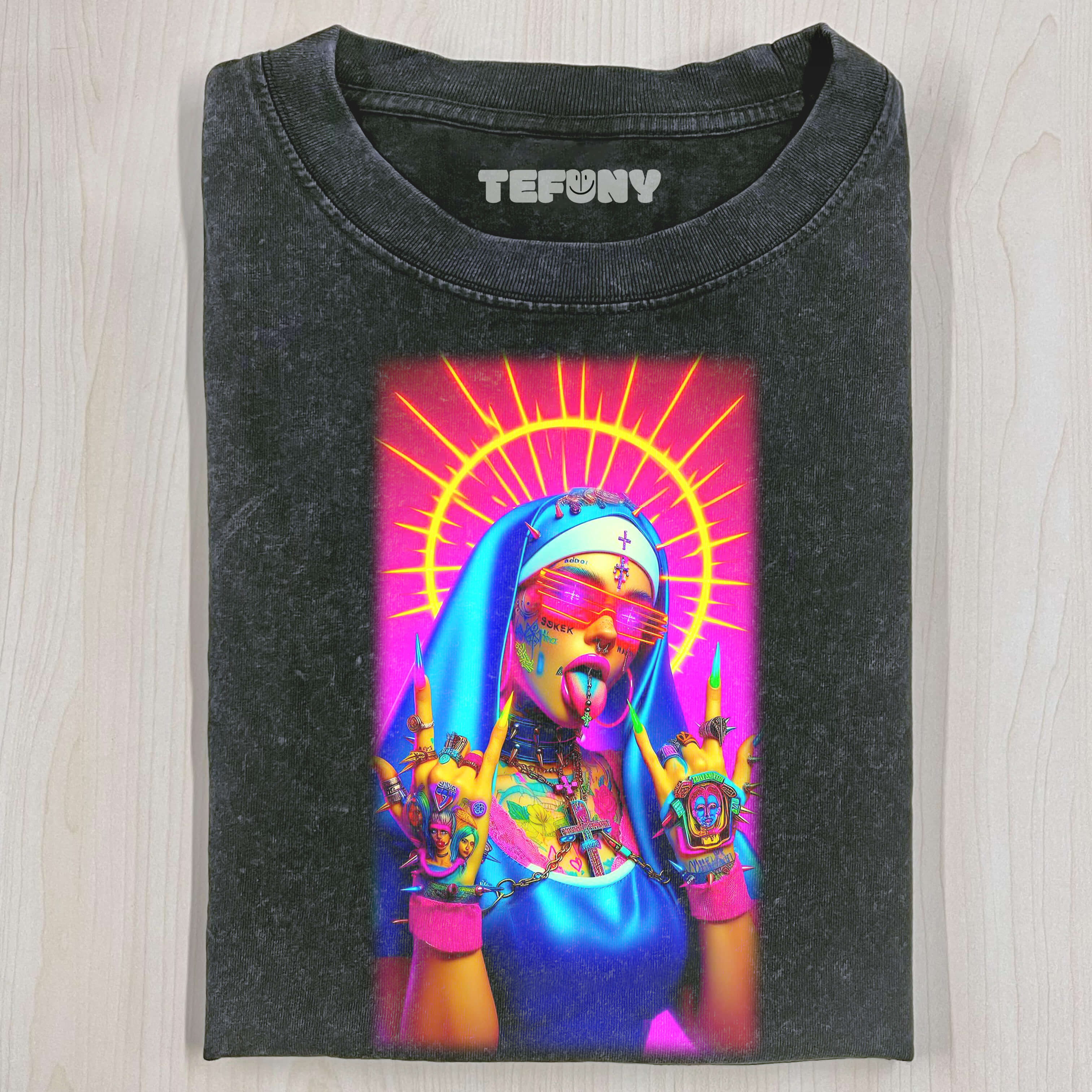 COLORFUL NUN T-SHIRT