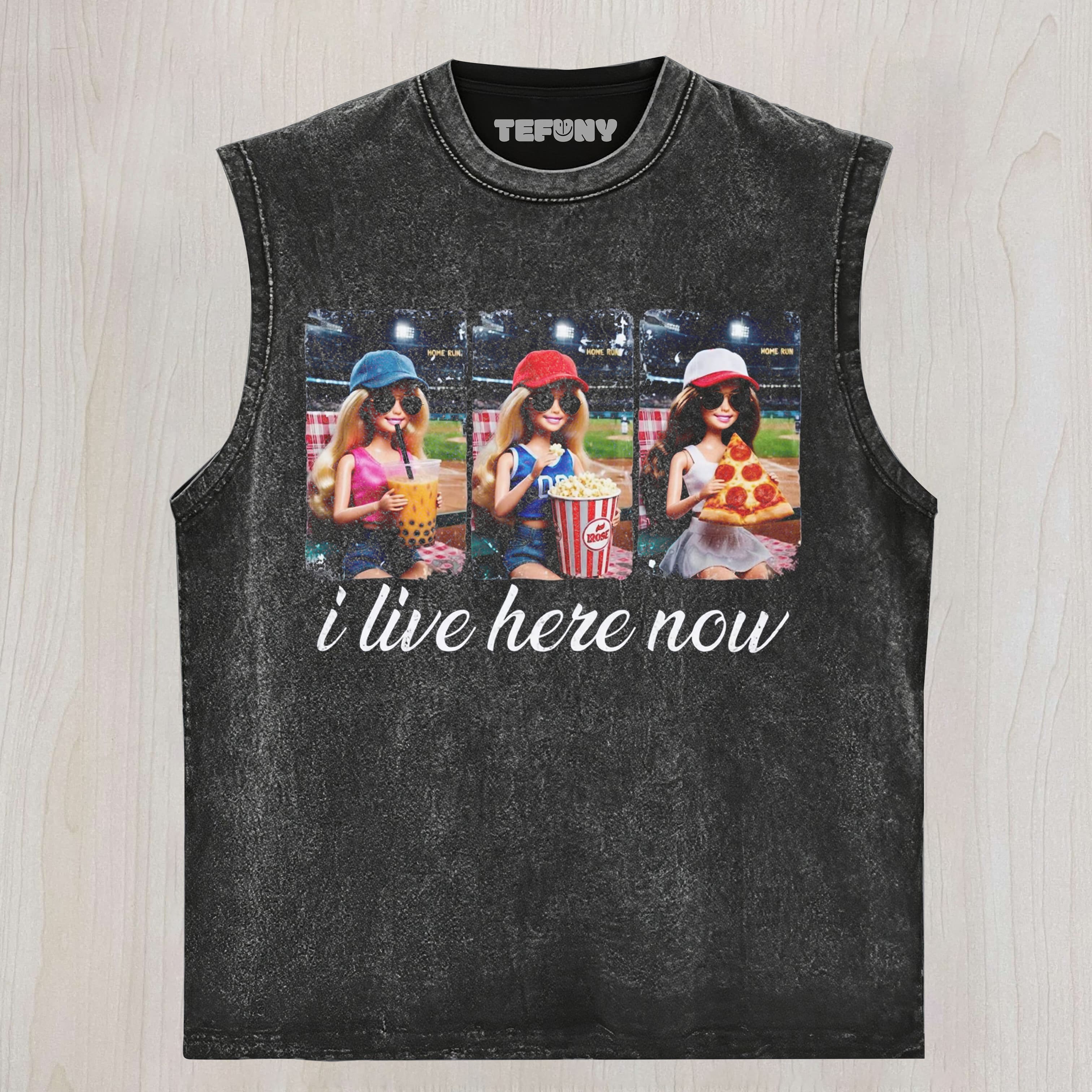 COMFORT COLORS BARBIE BALLFIELD DARK UNISEX TEE, TANK TOP, LAYERED LS, SWEATSHIRT & HOODIE