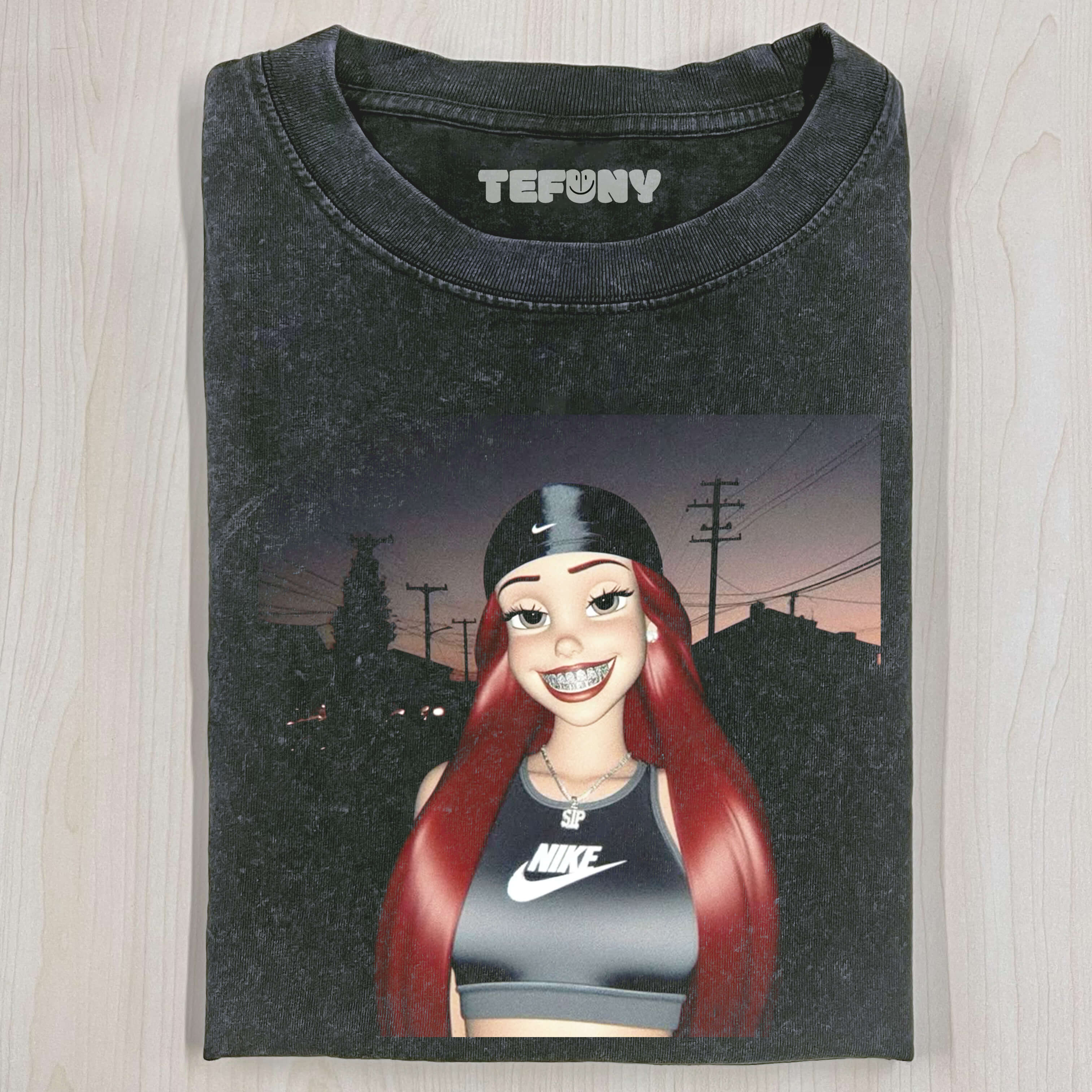 COOL ARIEL WITH DIAMOND TEETH T-SHIRT