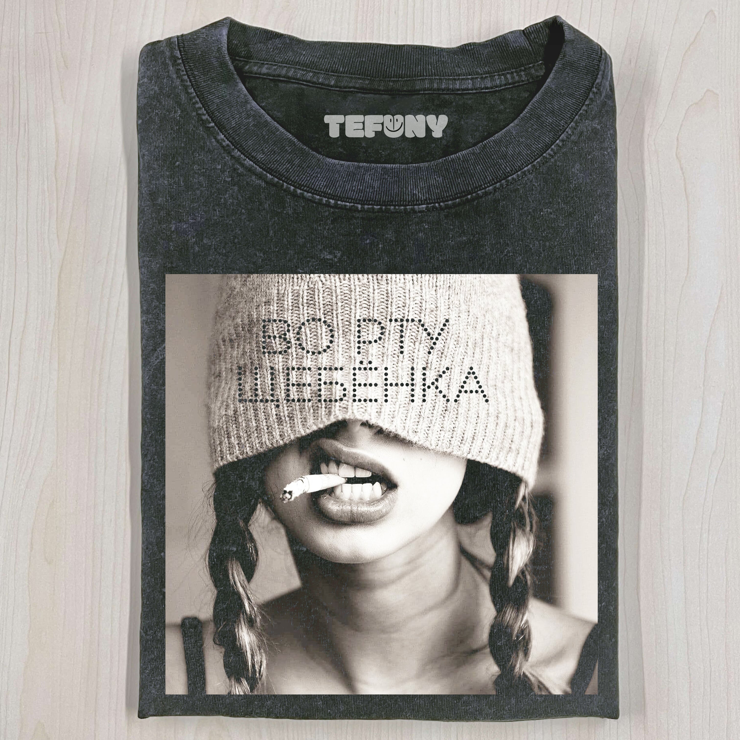 COOL GIRL SMOKING T-SHIRT