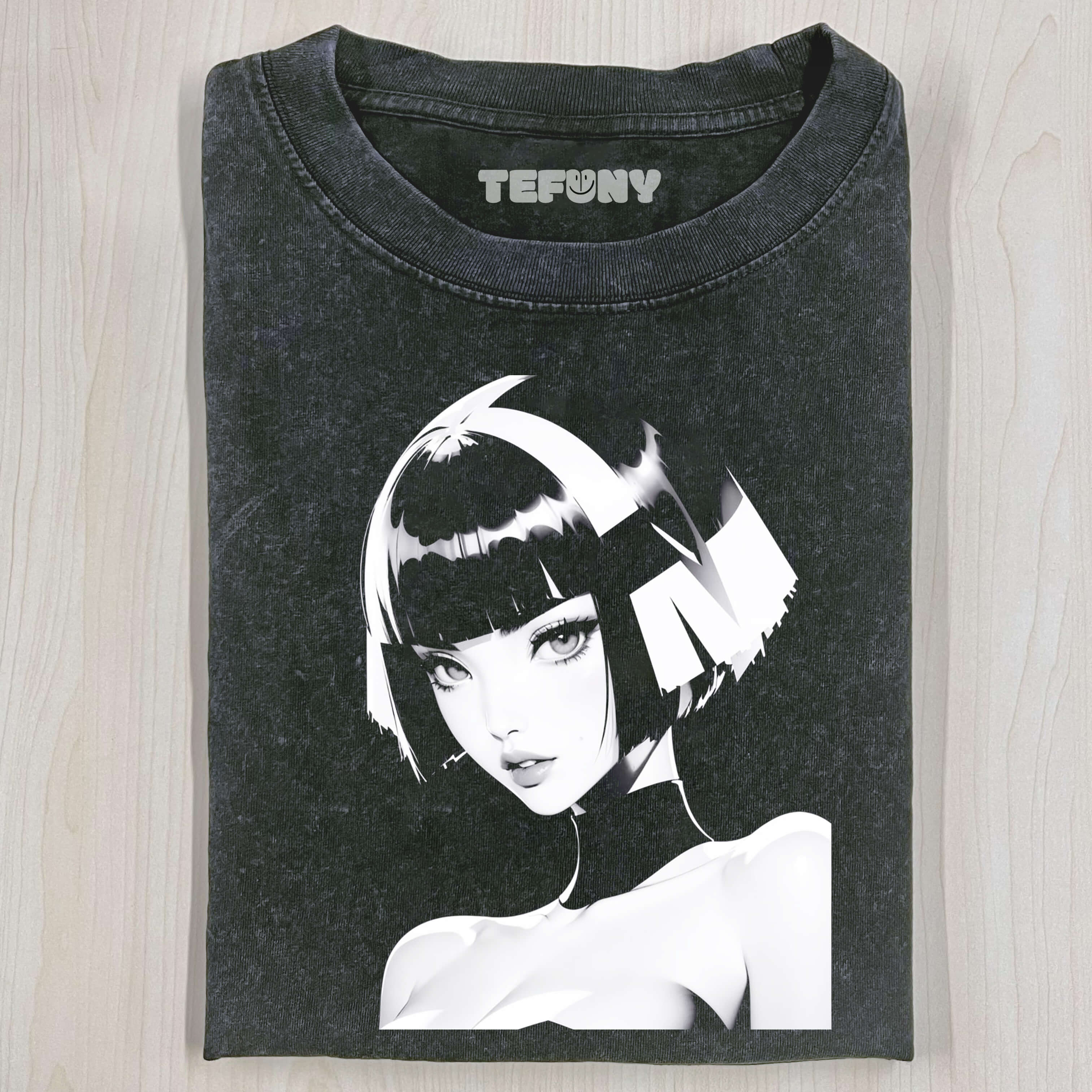 COOL SHORT HAIR GIRL T-SHIRT
