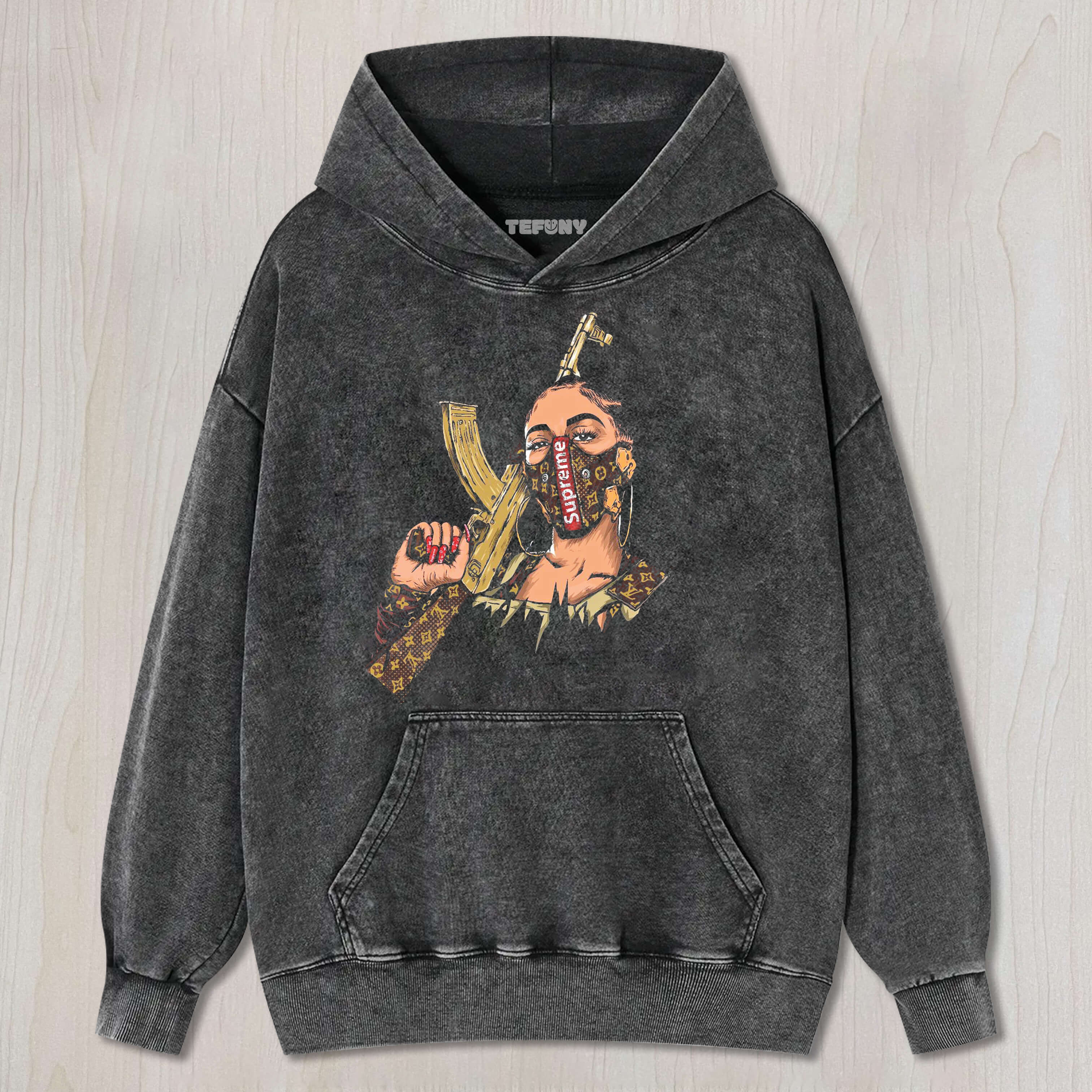 COOL WOMAN WITH A GUN TEE & SWEAT & HOOD