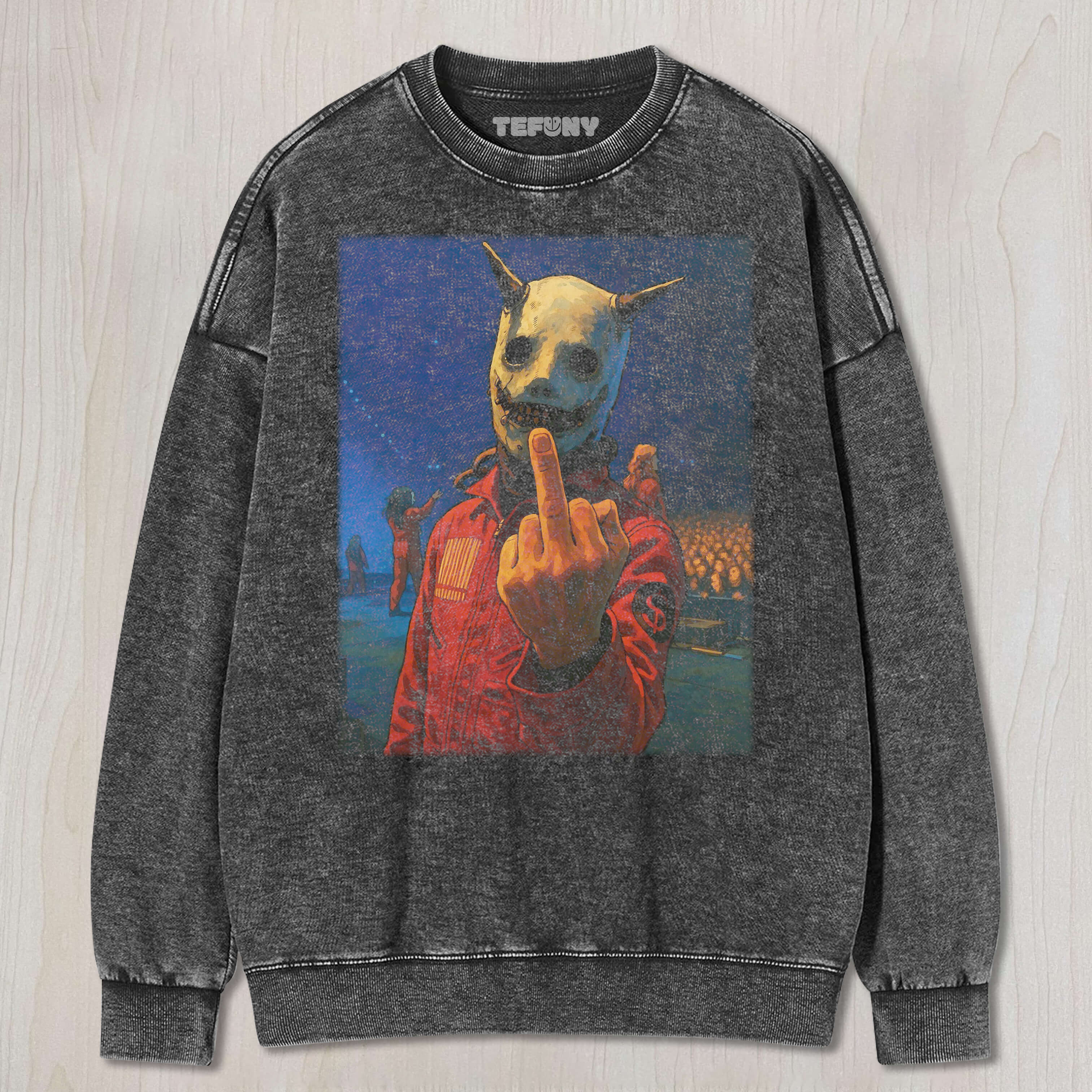 CRAHAN GIVES THE MIDDLE FINGER TEE & SWEAT & HOOD