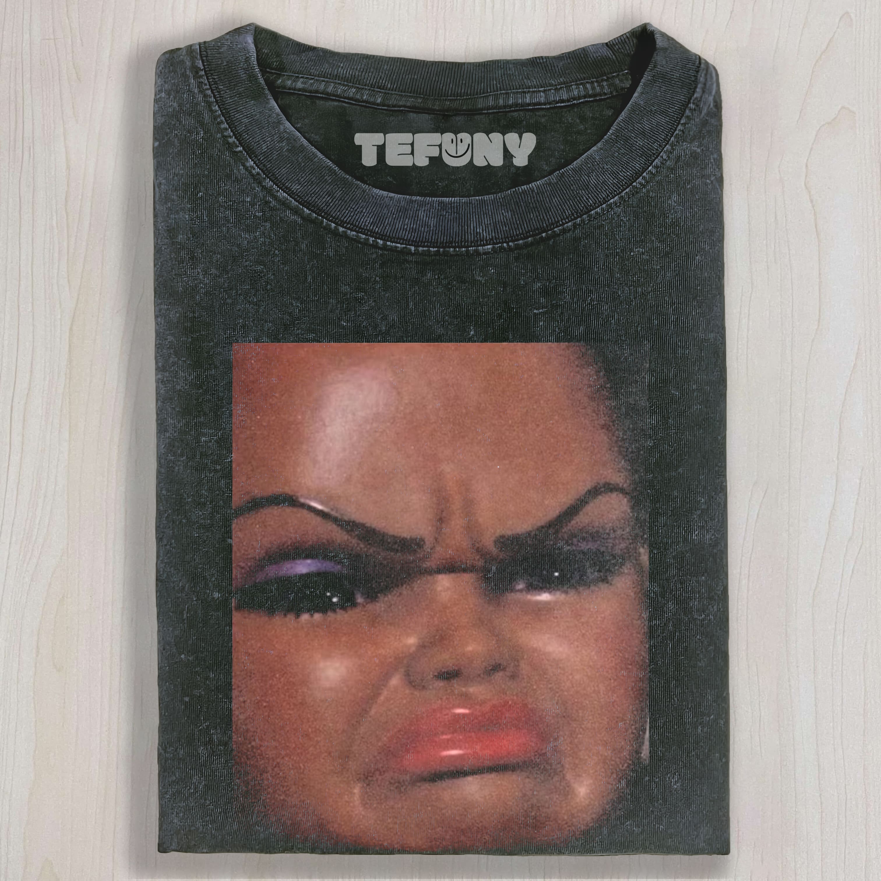 CRYING BLACK GIRL DOLLFACE SHORT-SLEEVED UNISEX TEE, TANK TOP, LAYERED LS, SWEATSHIRT & HOODIE