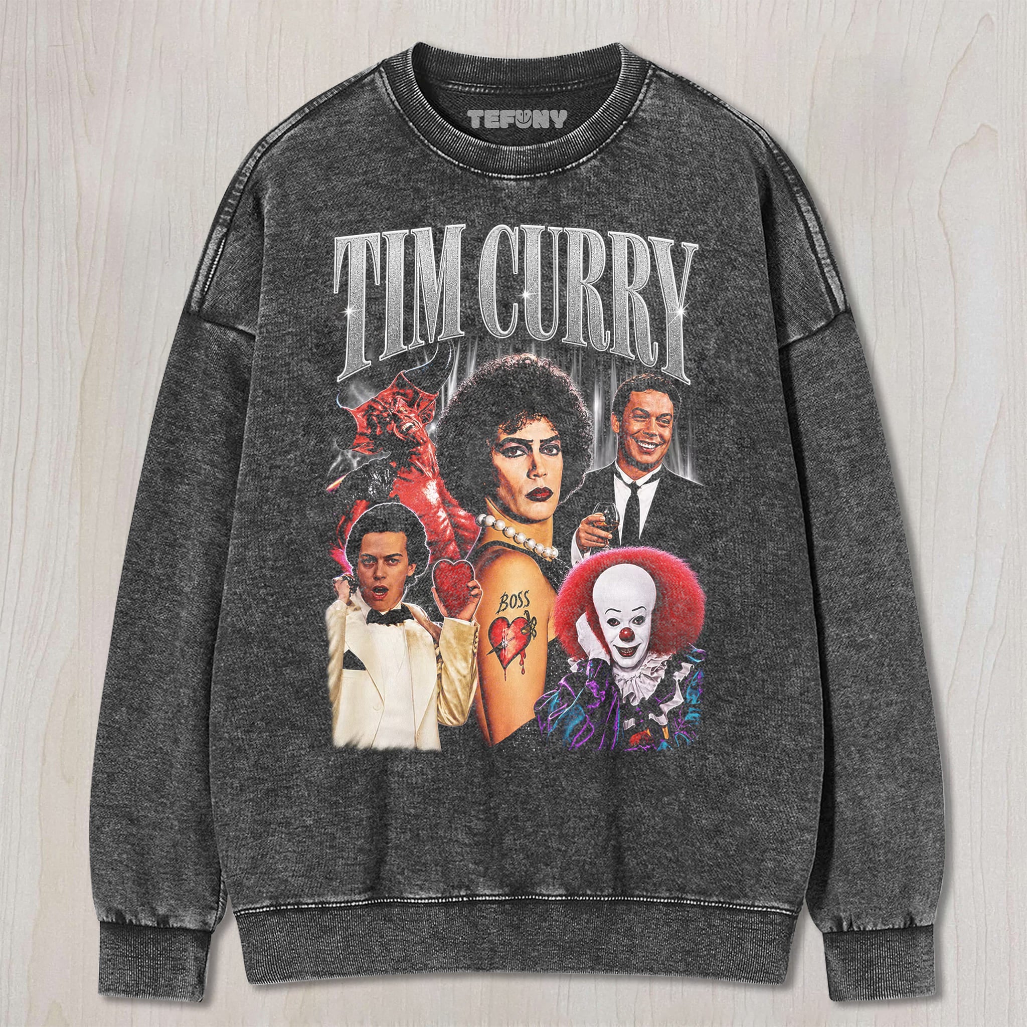 CULT CINEMA MULTI‑CHARACTER COLLAGE TEE UNISEX TEE, TANK TOP, LAYERED LS, SWEATSHIRT & HOODIE