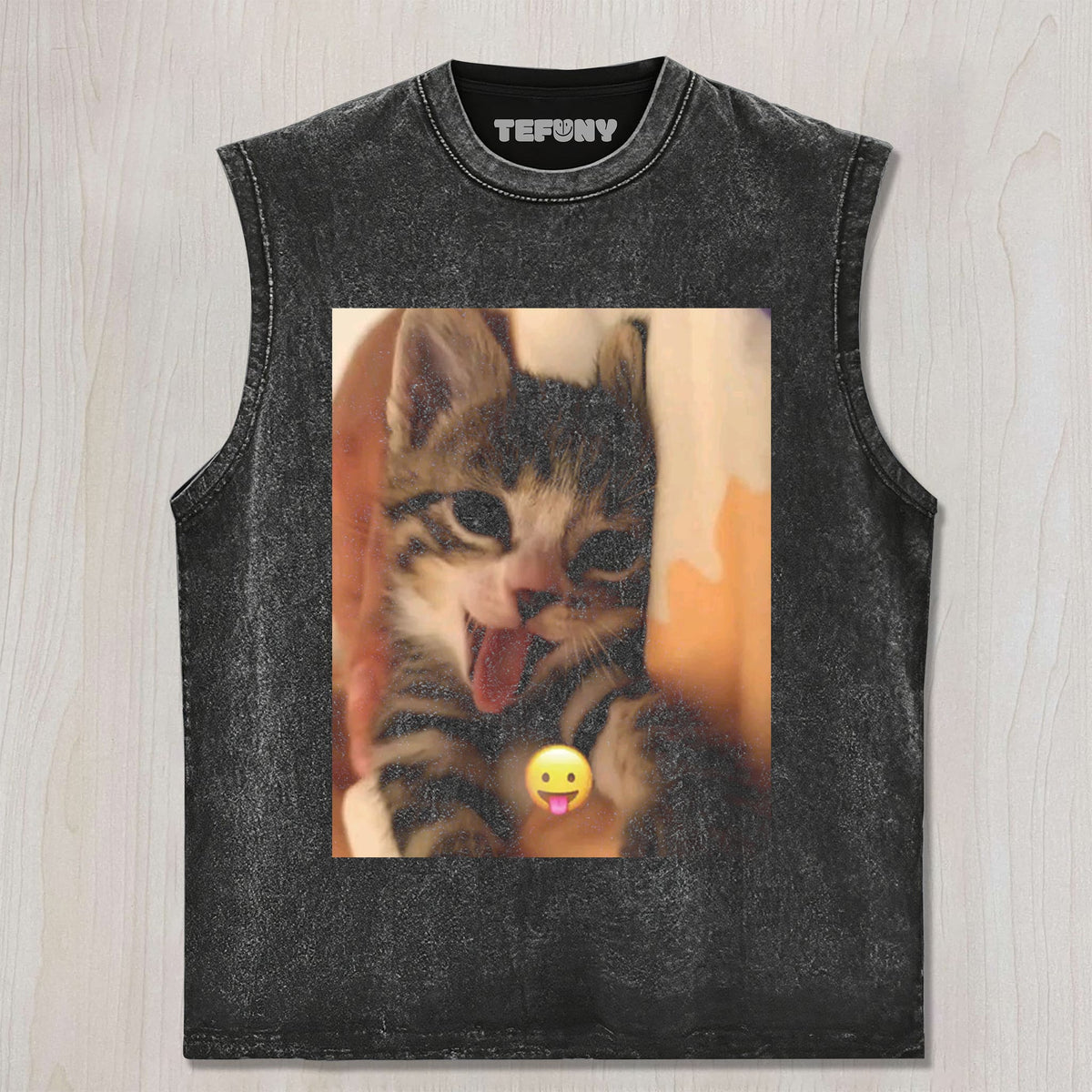 CUTE CAT EMOJI UNISEX TEE, TANK TOP, LAYERED LS, SWEATSHIRT & HOODIE