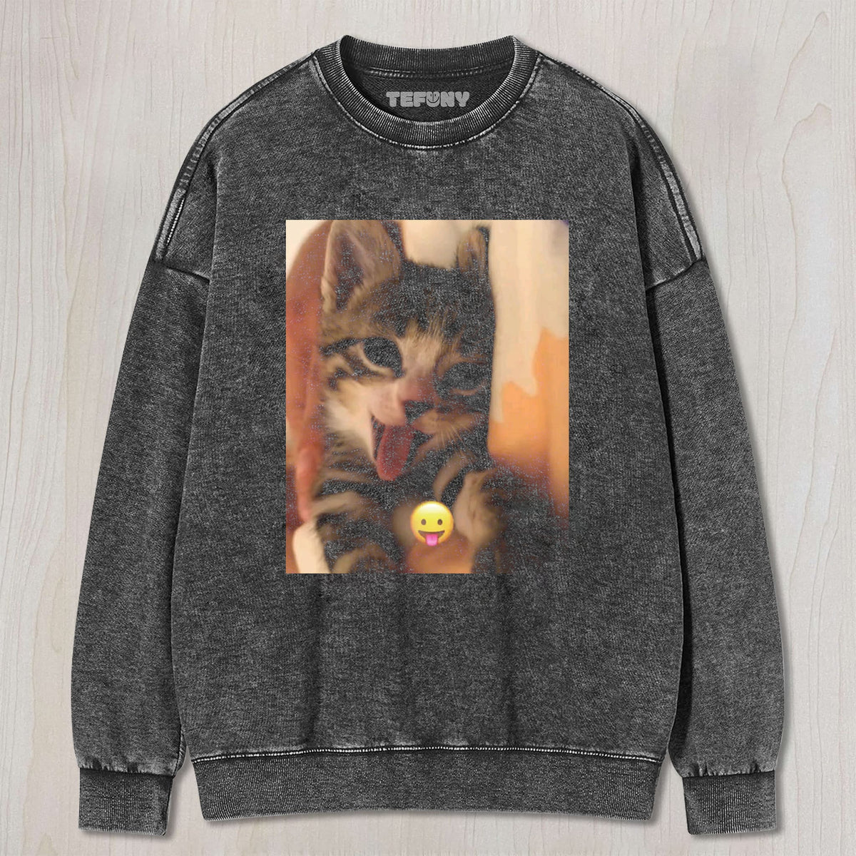 CUTE CAT EMOJI UNISEX TEE, TANK TOP, LAYERED LS, SWEATSHIRT & HOODIE