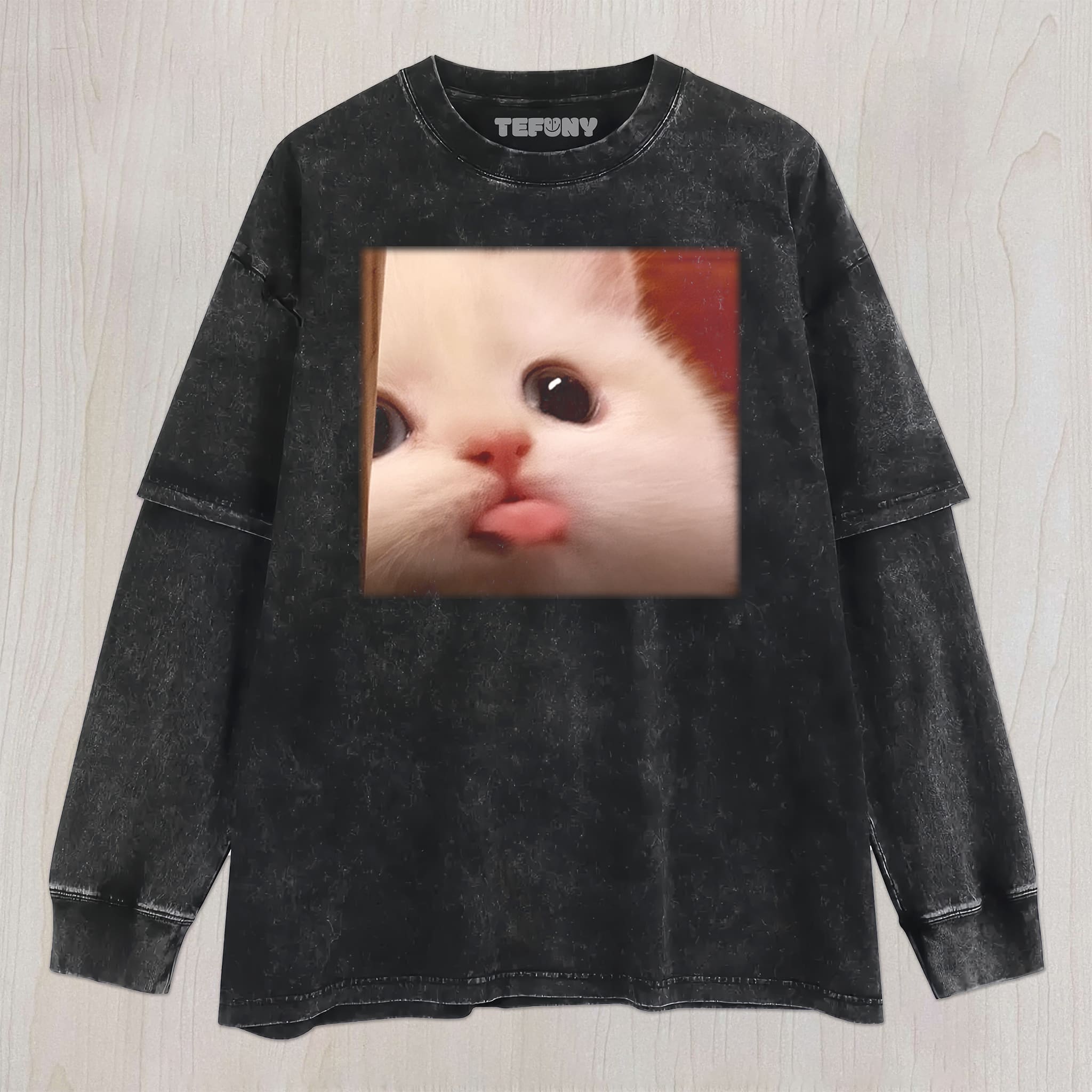 CUTE CAT MEME UNISEX TEE, TANK TOP, LAYERED LS, SWEATSHIRT & HOODIE