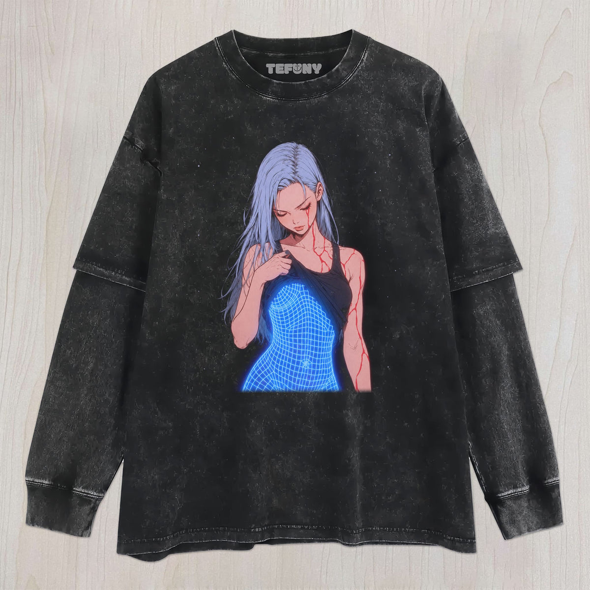 CYBER ANGEL UNISEX TEE, TANK TOP, LAYERED LS, SWEATSHIRT & HOODIE