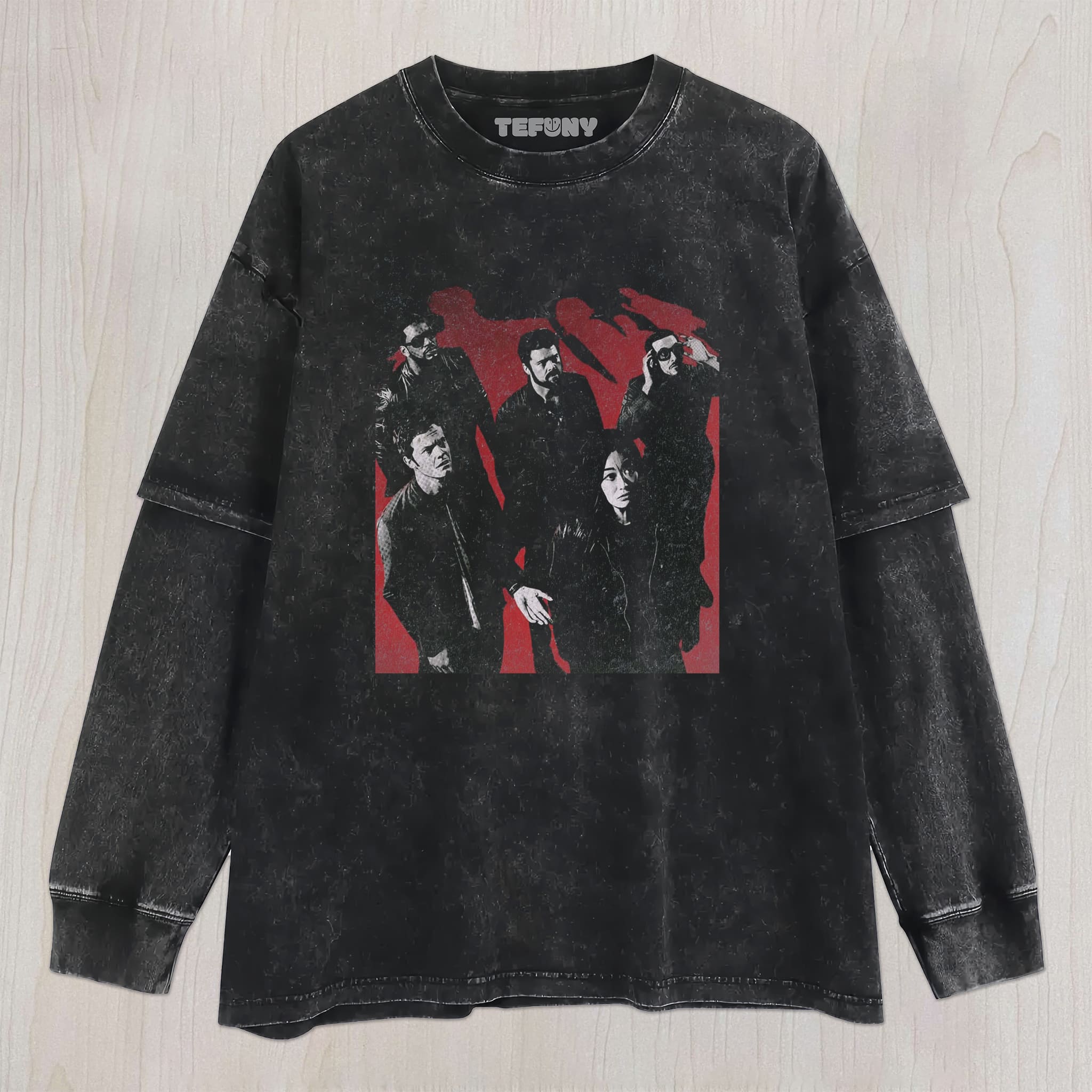 DARK SUPERHERO GROUP COLLAGE UNISEX TEE, TANK TOP, LAYERED LS, SWEATSHIRT & HOODIE