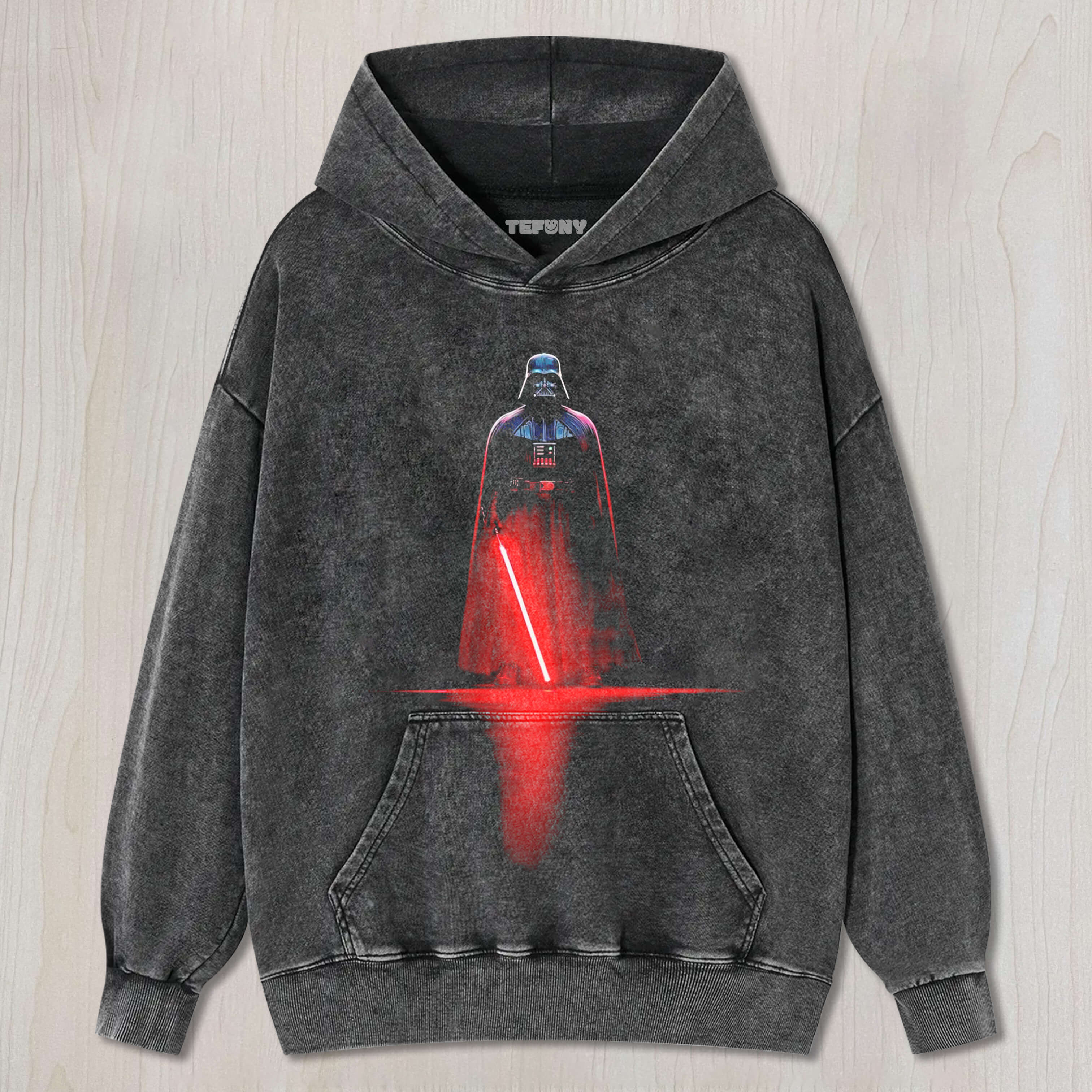 DARTH VADER WIELDING A GLOWING WEAPON T-SHIRT