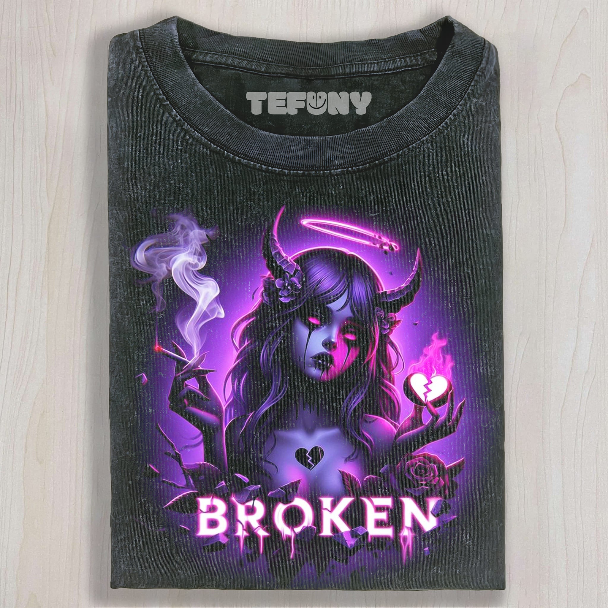 DEMON BROKEN UNISEX TEE, TANK TOP, LAYERED LS, SWEATSHIRT & HOODIE