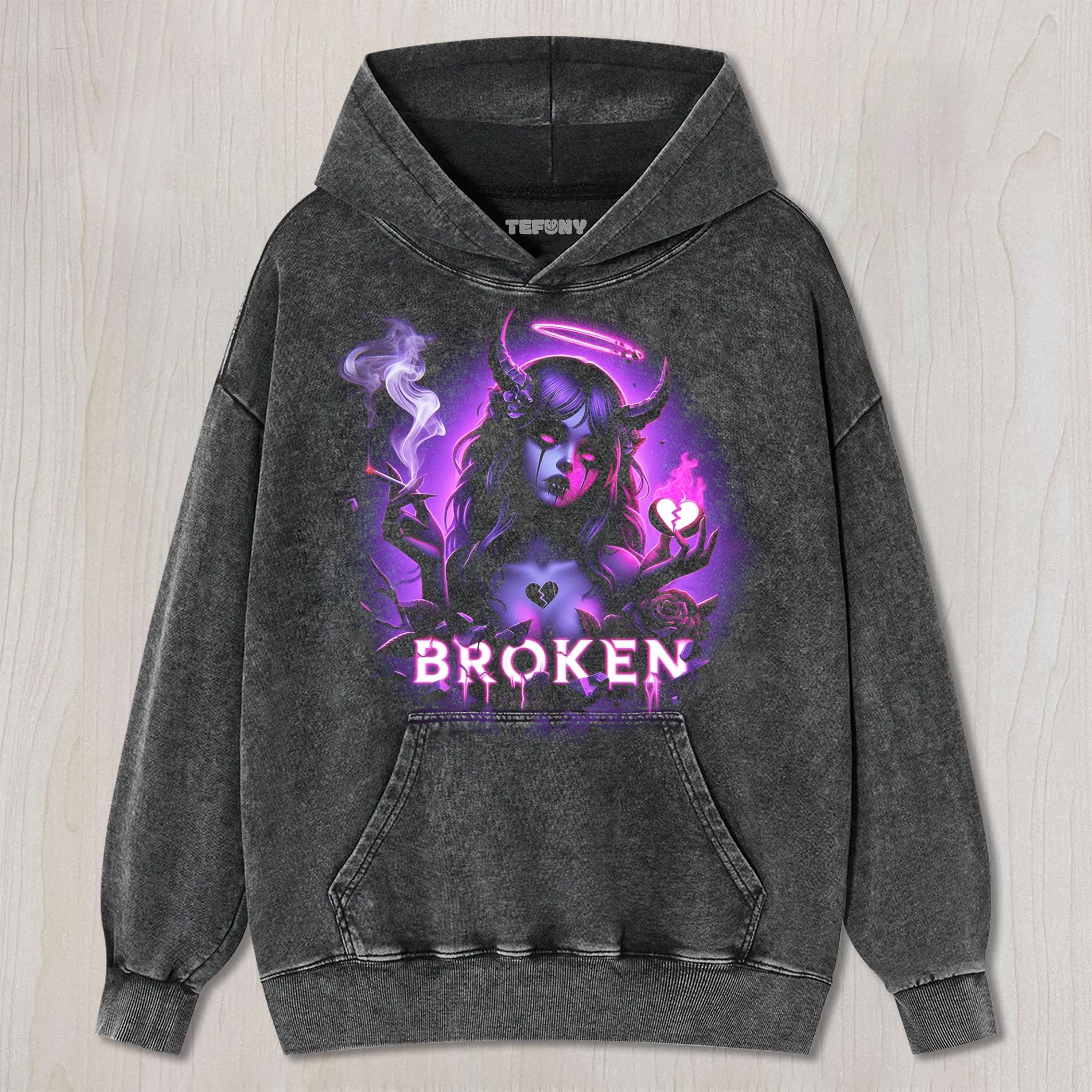 DEMON BROKEN UNISEX TEE, TANK TOP, LAYERED LS, SWEATSHIRT & HOODIE