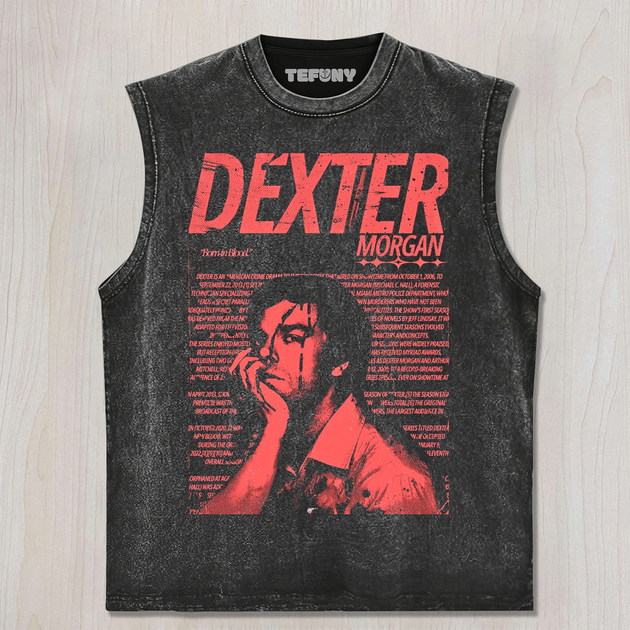 DEXTER N5 UNISEX TEE, TANK TOP, LAYERED LS, SWEATSHIRT & HOODIE