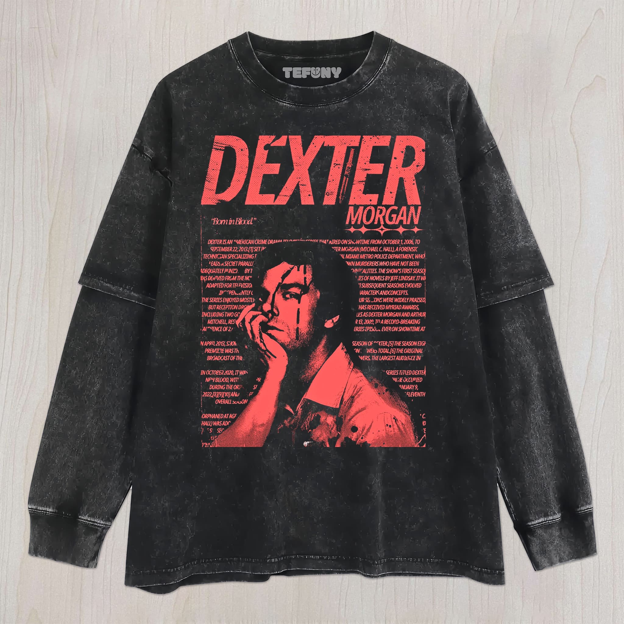 DEXTER N5 UNISEX TEE, TANK TOP, LAYERED LS, SWEATSHIRT & HOODIE